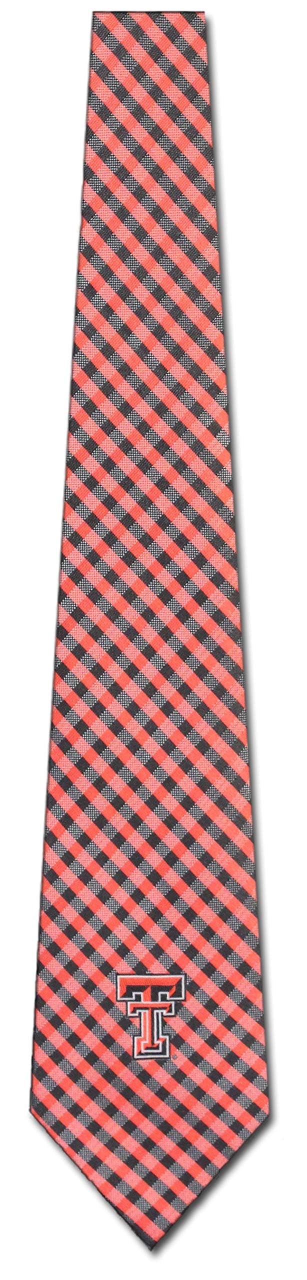 Texas Tech Ties Mens Red Raiders College Sports Necktie