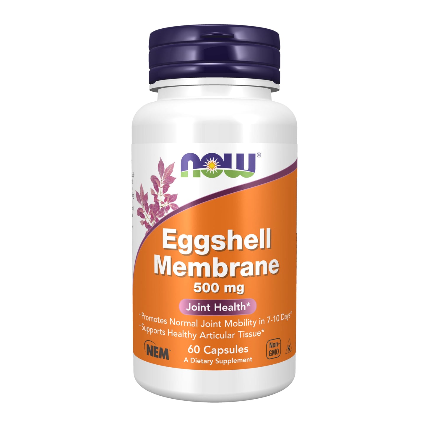 NOW Foods Supplements, Eggshell Membrane (A Unique Biological Matrix Composed of Major Joint Constituents) 500 mg, 60 Veg Capsules