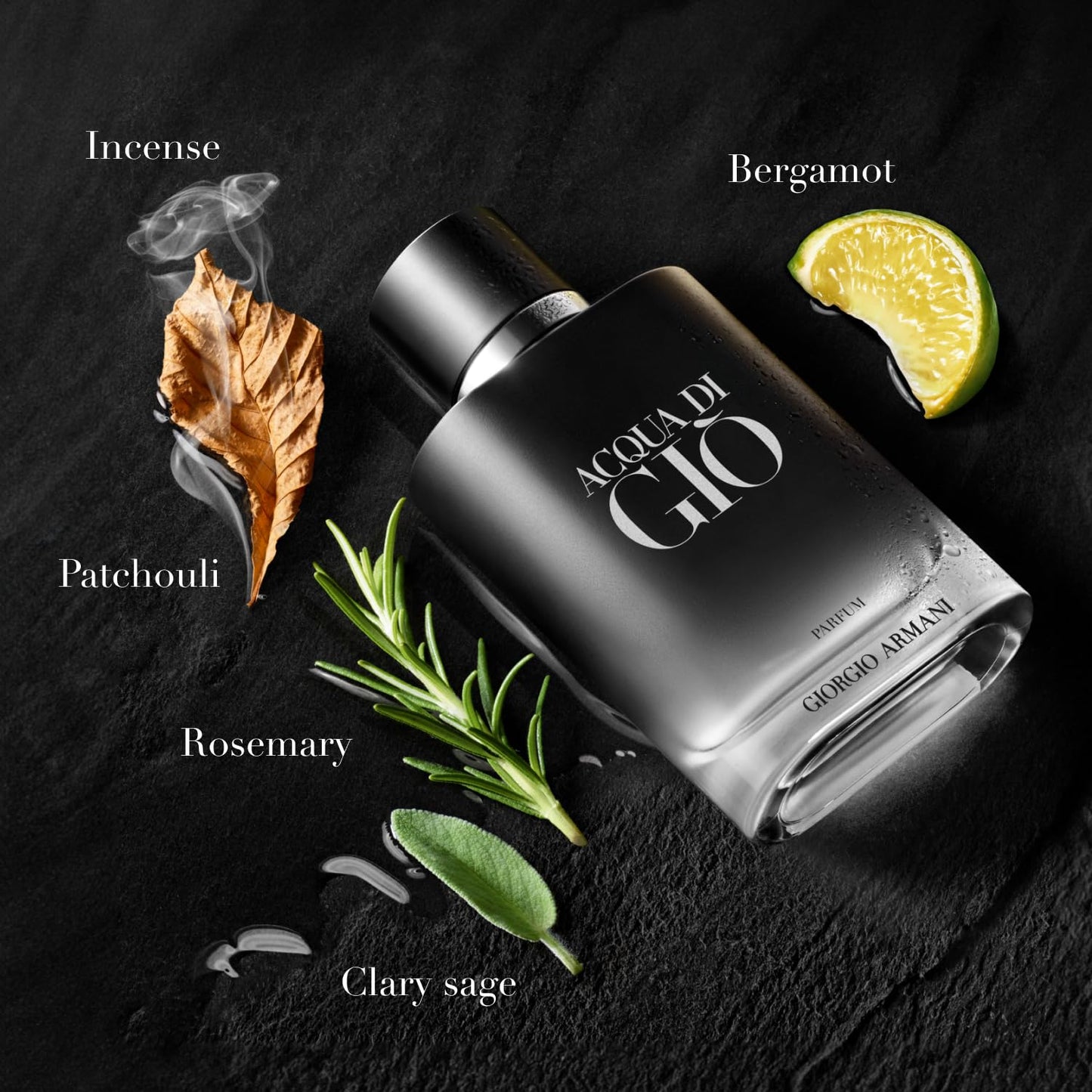 Armani Beauty - Acqua di Giò - Parfum - Cologne for Men - Fresh & Woody Men’s Fragrance - Bergamot, Ginger, Marine, Geranium, Rosemary, Clary Sage, Patchouli, Incense Notes - 3.3 Fl Oz