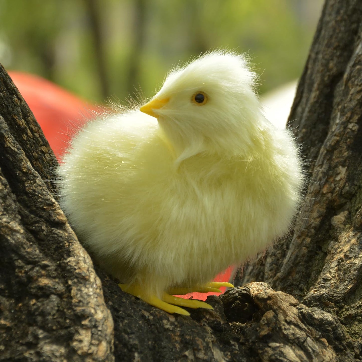 bvdtitb Baby Chick 7 Set, Simulated Chicken Sound Figurine Lifelike Stuffed Farm Animal, Realistic Chicken Plush Easter Chicks Photography Props Home Decor Chirping Furry Little Chicken Birthday Gift