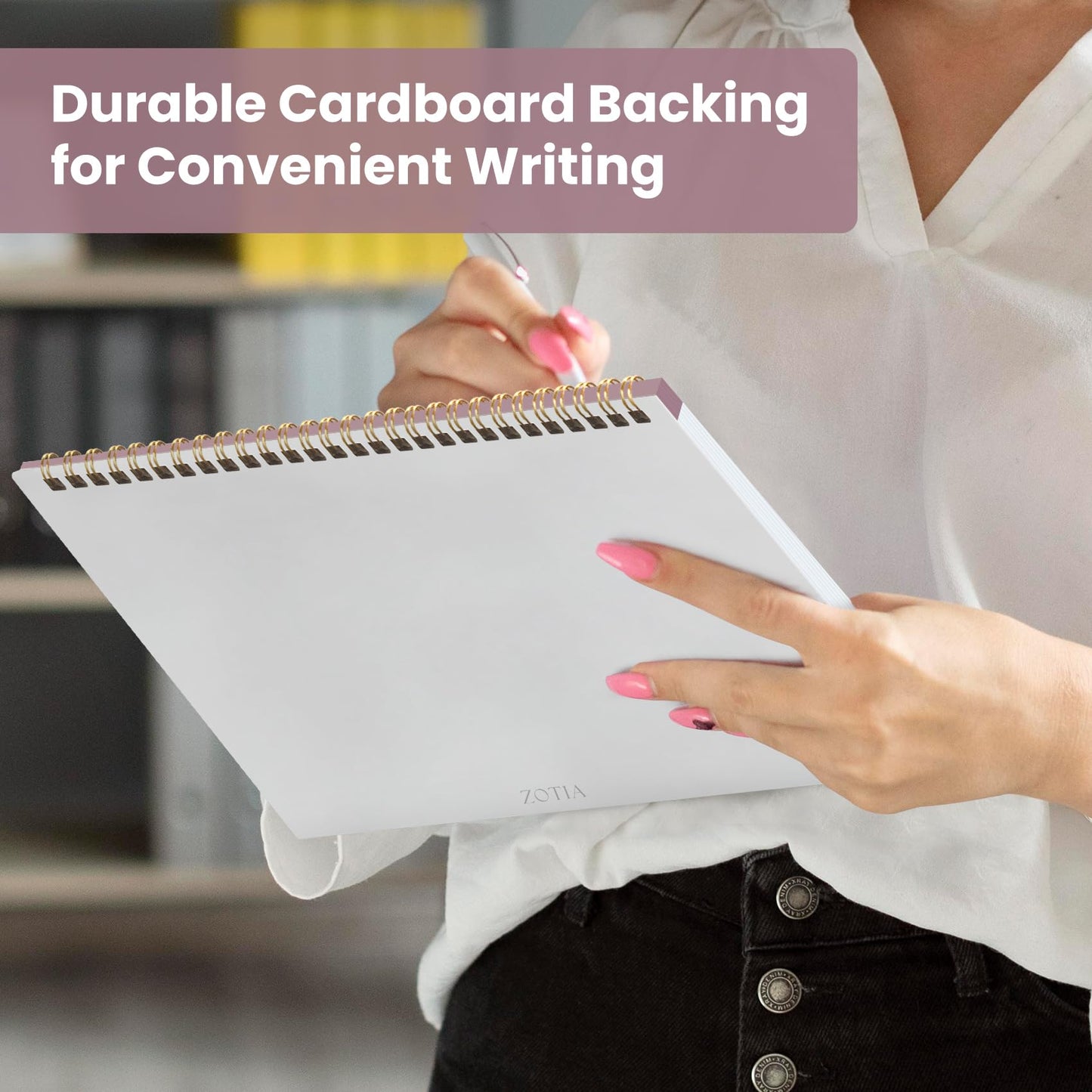 Weekly To Do List Notepad with 52 Undated Sheets(8.5"×11")- Undated Weekly Planner Notepad for Office Desk Accessories and Supplies - Midnight Lilac