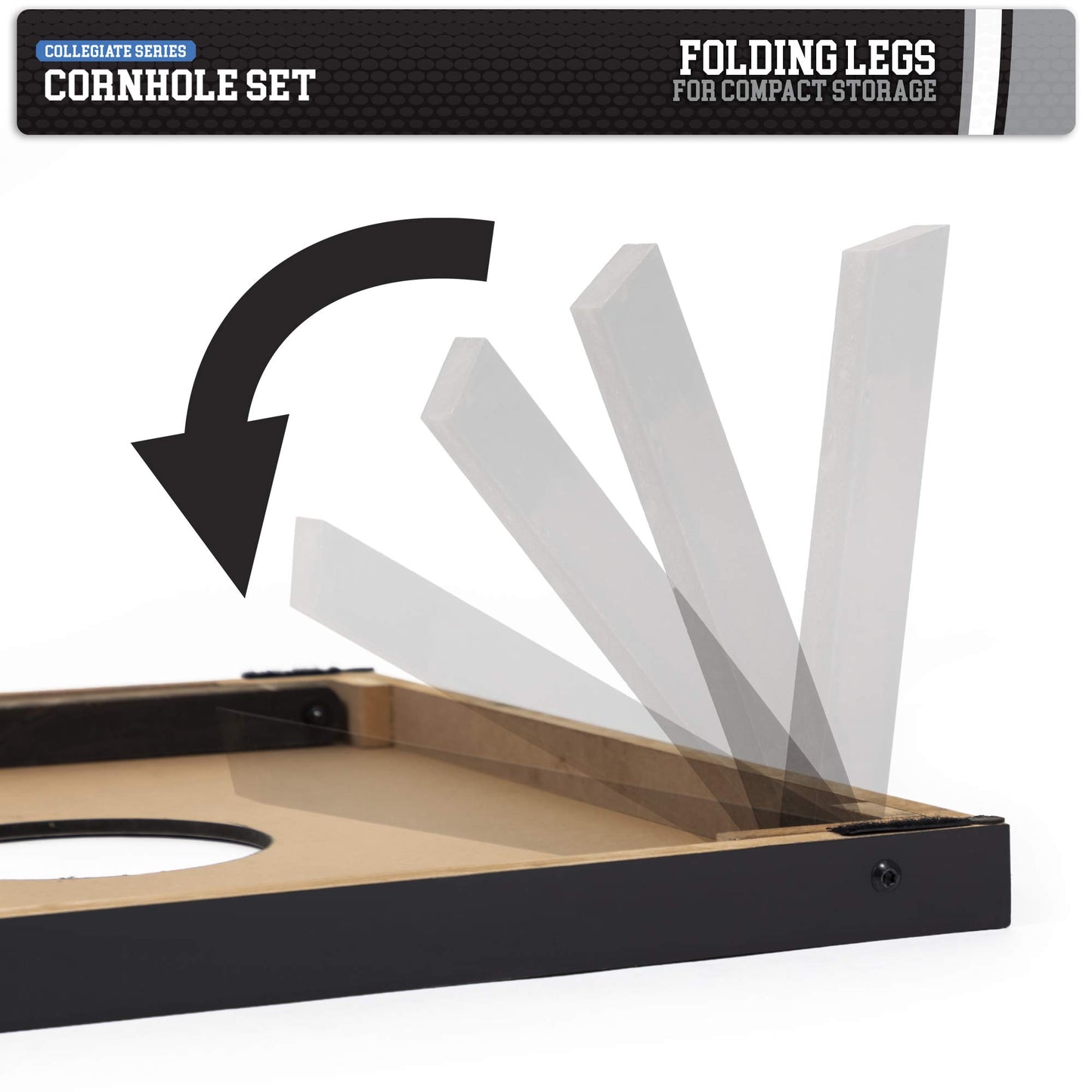 Wild Sports 2'x3' MDF Wood NCAA College Texas Tech Red Raiders Cornhole Set