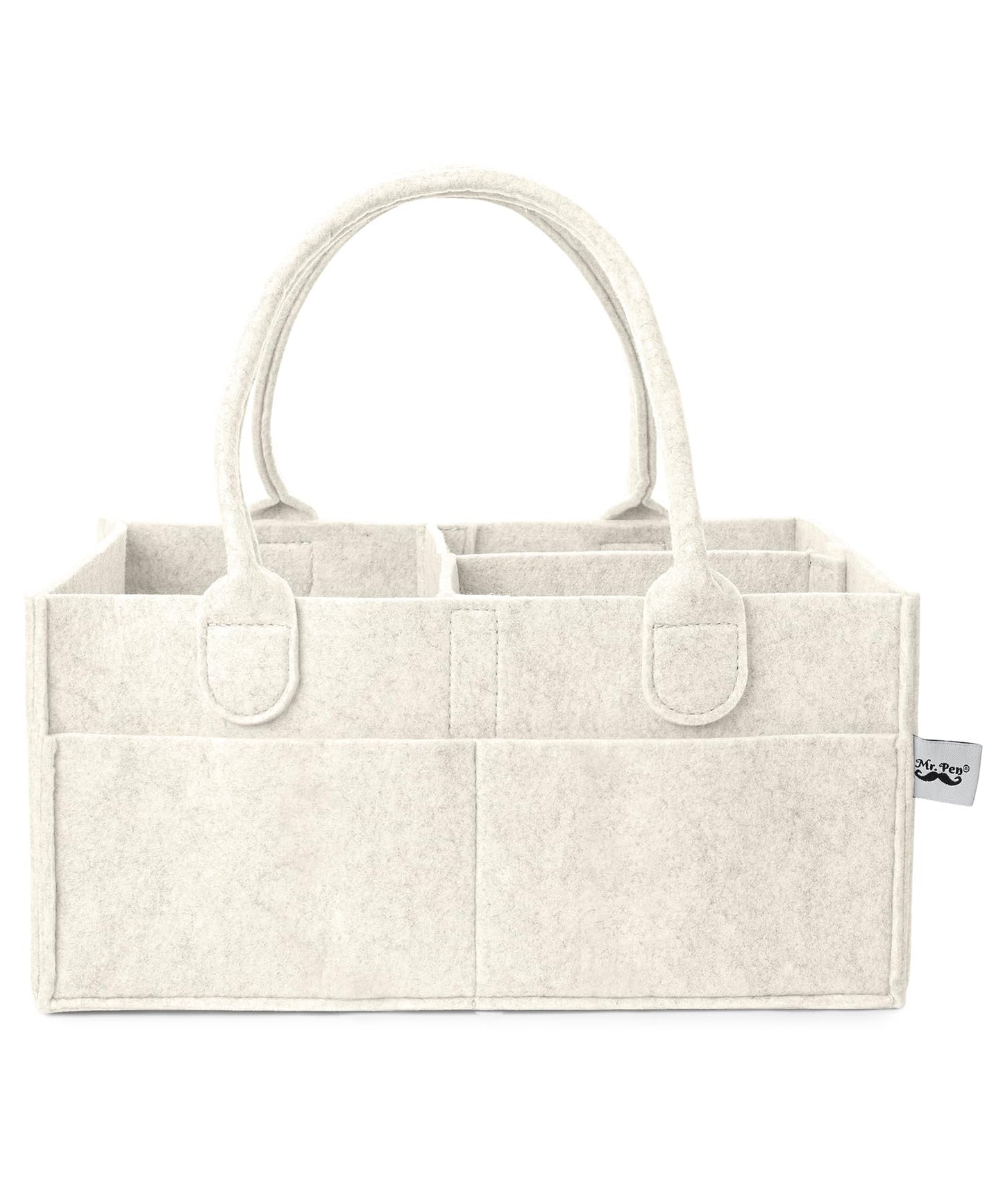 Mr. Pen- Baby Diaper Caddy Organizer, Beige, Baby Organizer, Car Diaper Caddy, Baby Caddy Organizer, Portable Diaper Caddy, Diaper Organizer for Changing Table, Baby Organizer for Nursery