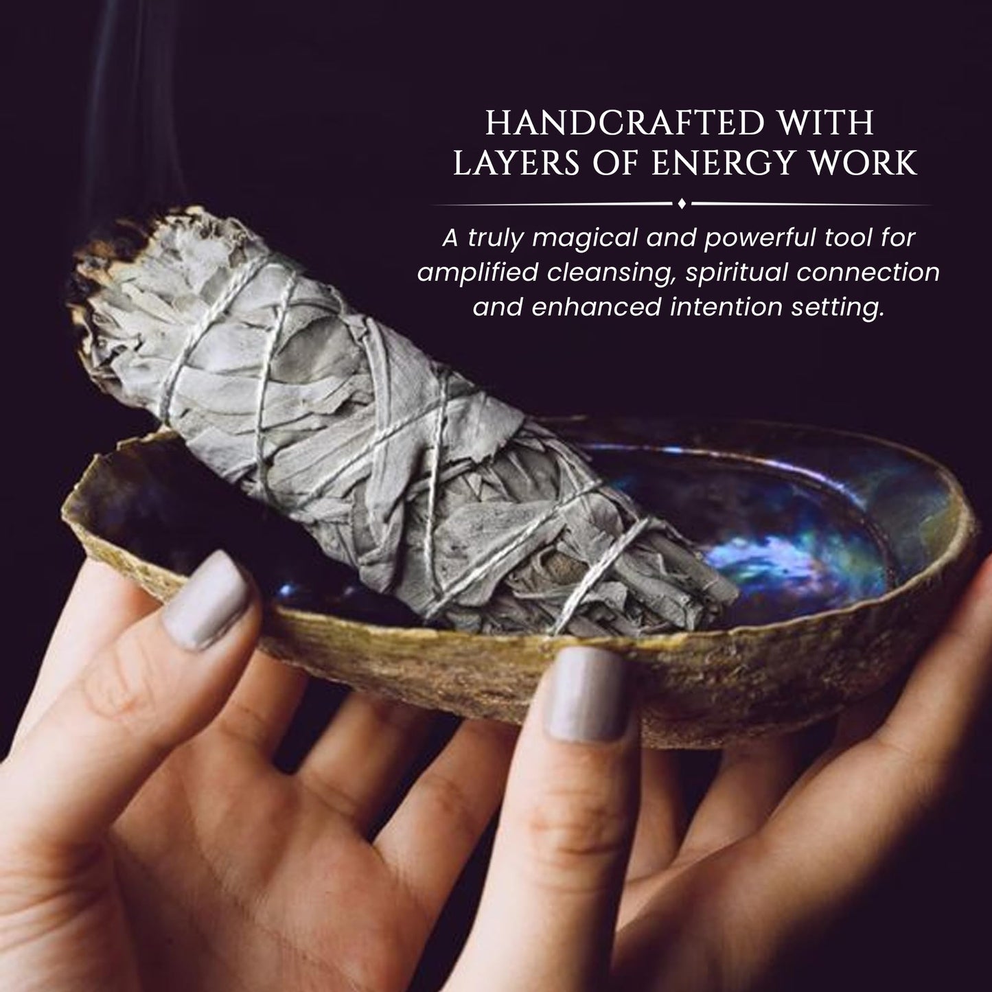 Native American Organic White Sage Smudge Sticks - Salvia Blanca para Limpiar - Sacred New Age Rituals for Energy Clearing, Meditation, Negative Energy Removal, Purification, Spiritual Healing. (3)