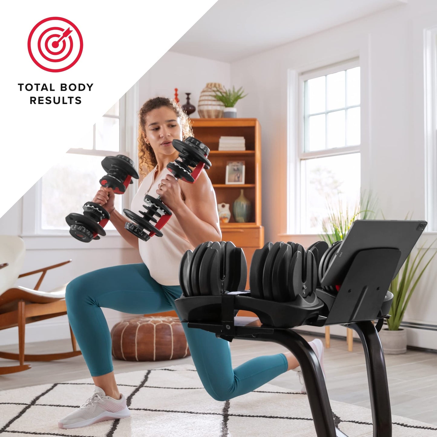BowFlex SelectTech 552 Dumbbells (Pair) and Stand Bundle