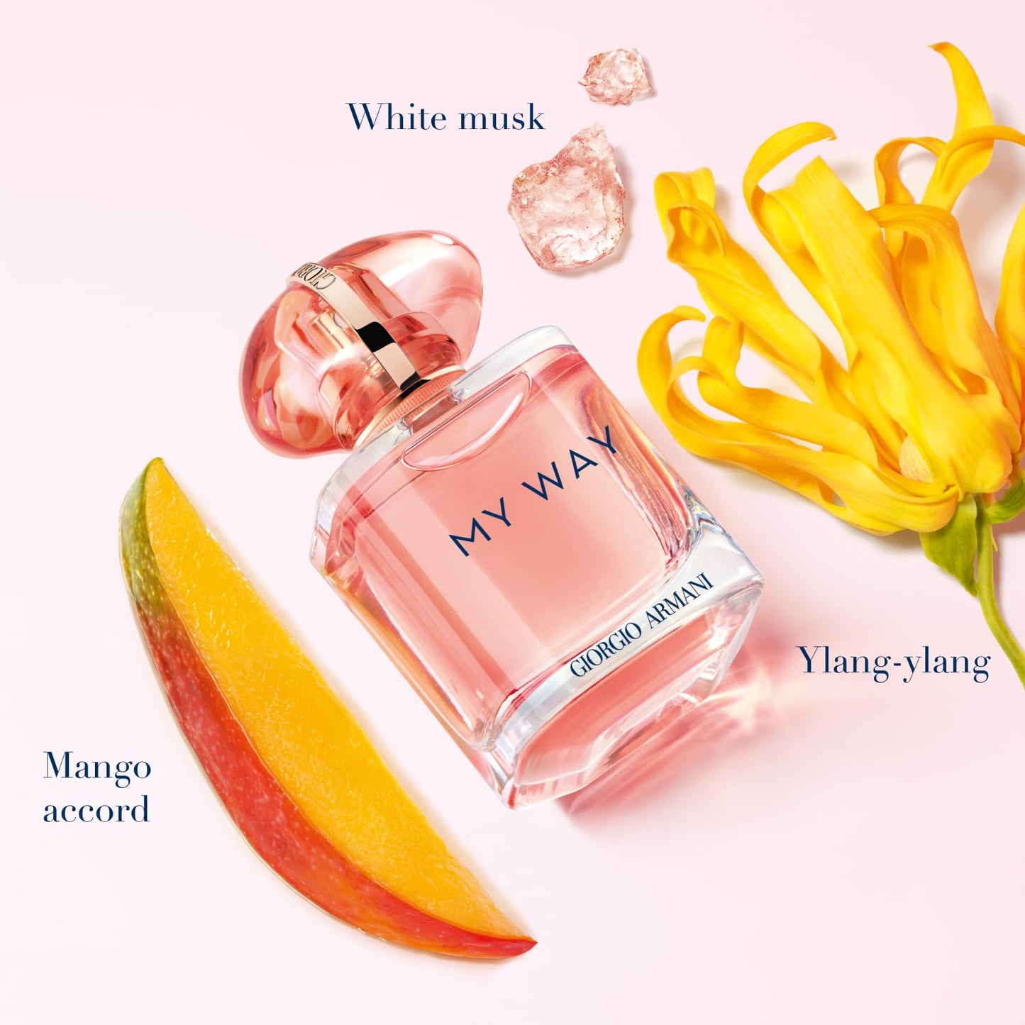 Armani Beauty- My Way Ylang - Eau de Parfum - Women's Perfume - Floral Fruity Fragrance - Mango Accord, Coconut Water Accord, Ylang Ylang, and Vanilla Notes - 0.3 Fl Oz