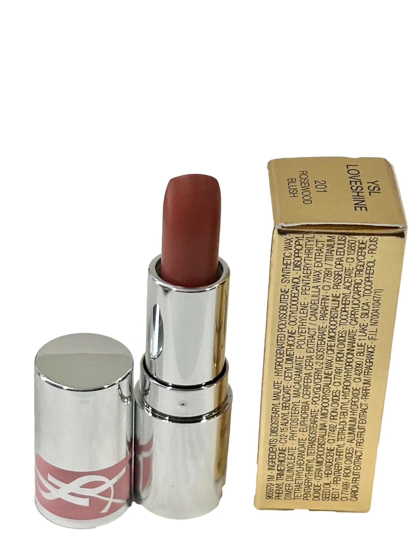Yves Saint Laurent YSL Loveshine Lipstick Color # 201 ROSEWOOD BLUSH (MINI/SMALL/SAMPLE SIZE/TRAVEL SIZE) - 6757