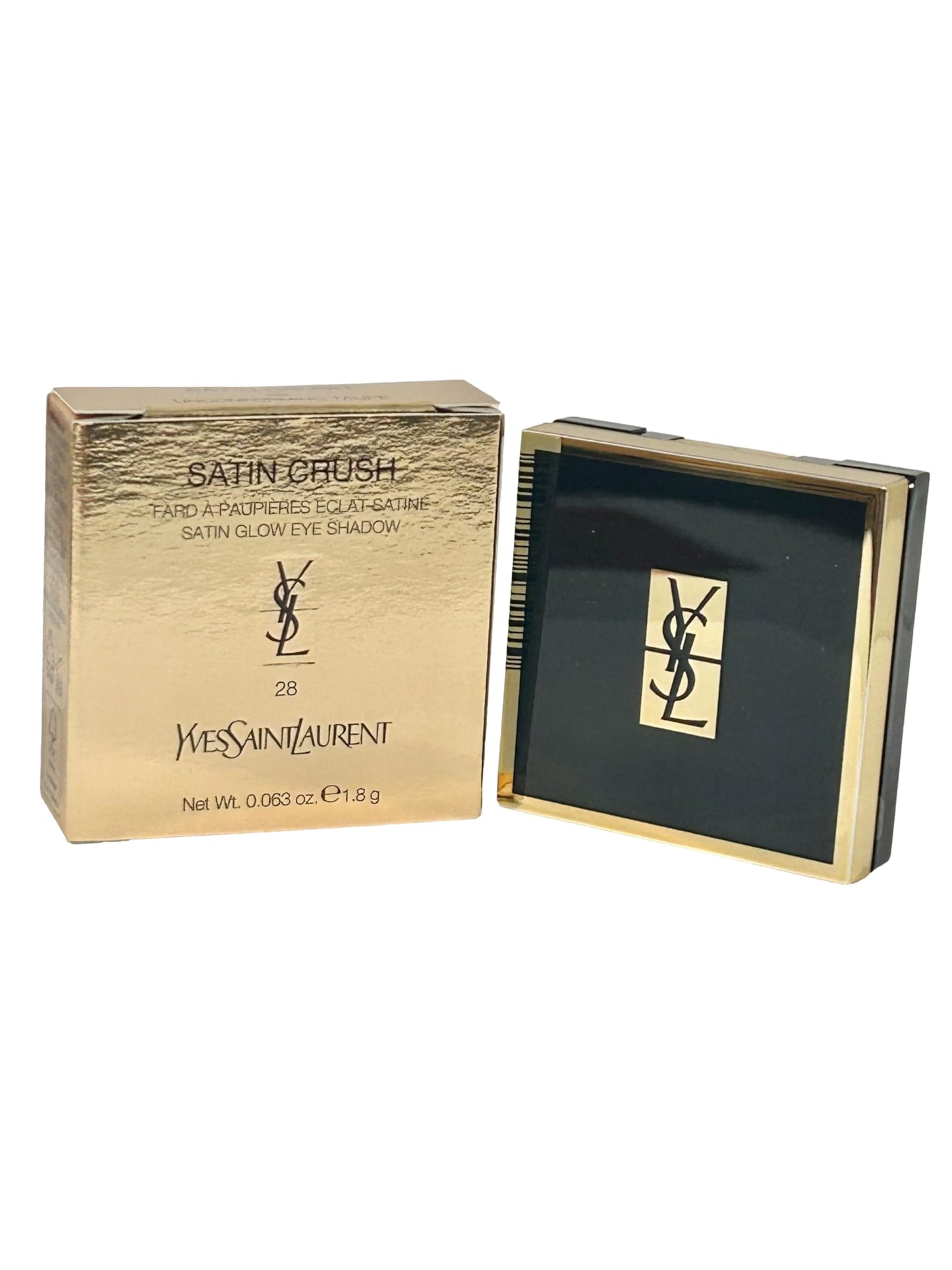 Yves Saint Laurent Satin Crush Satin Glow Eye Shadow, 0.063 oz/1.8 g, Color # 28 UNCONFORMING TAUPE
