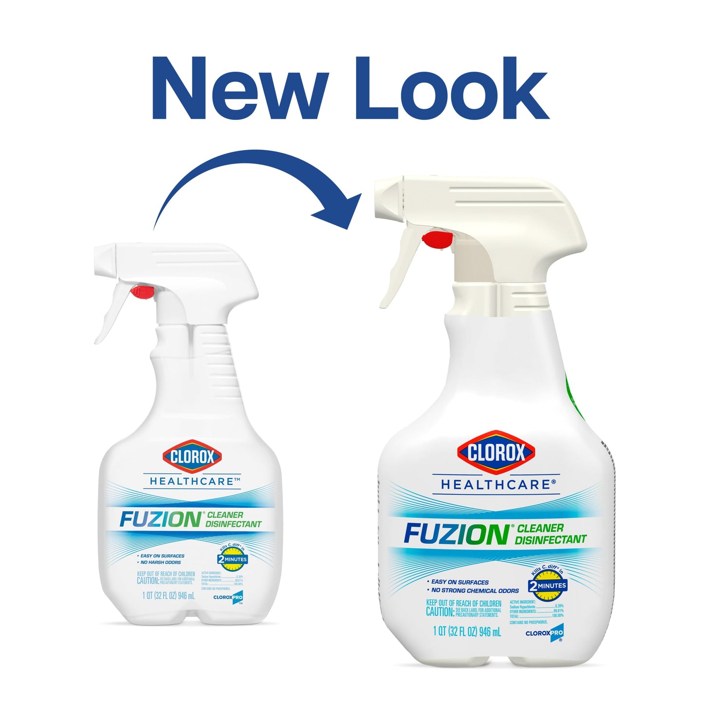 Clorox Healthcare Fuzion Cleaner Disinfectant Spray, 32 Fl Oz, Pack of 9 (Package May Vary)