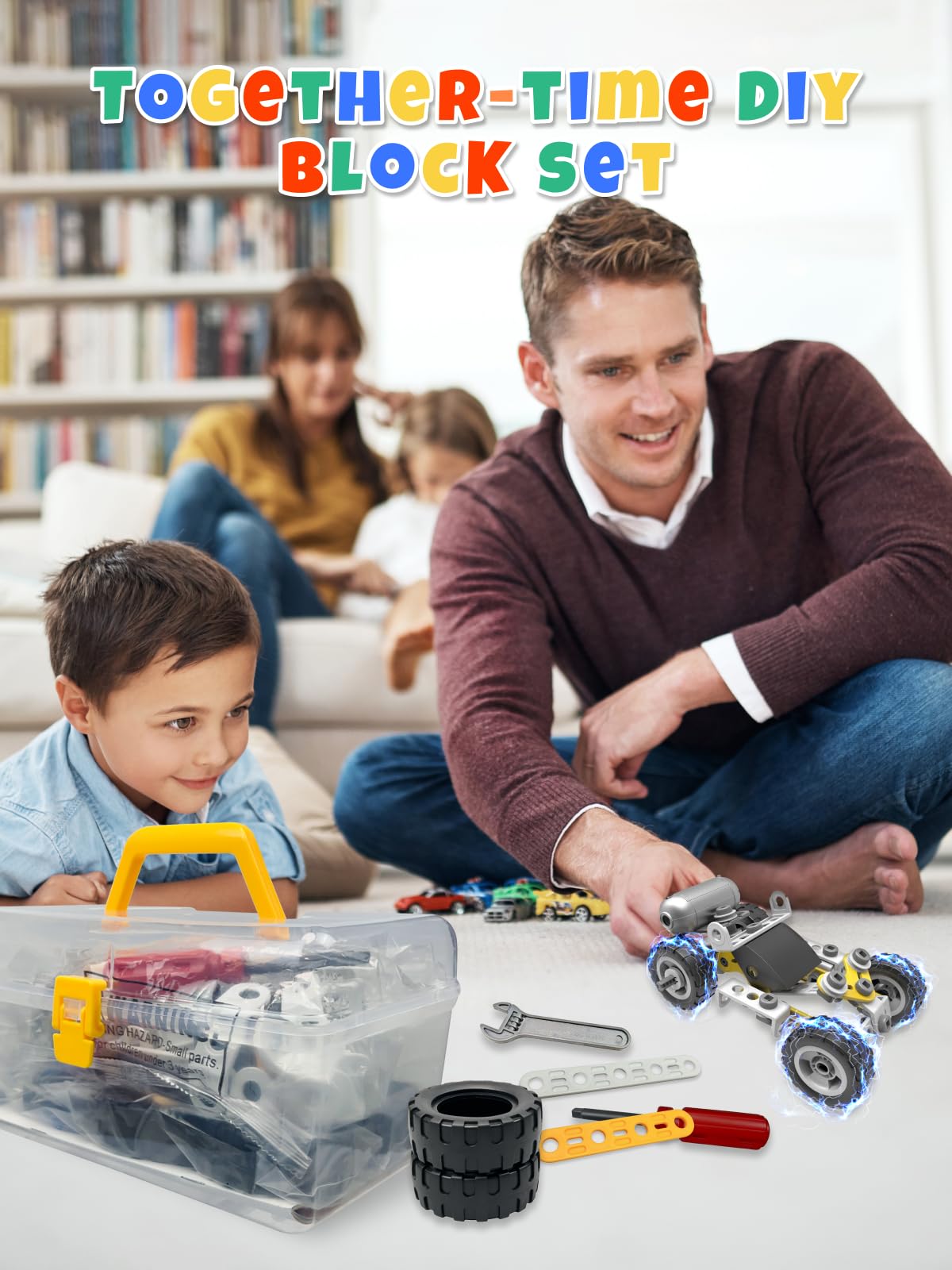 STEM Toys for 5 6 7 8+ Year Old Boy,10 in 1 Electric Building Toys for Kids Ages 4-8 5-7 6-8, Educational Racing Construction Science Kit for Boys 4-6 8-10, Creative Activities Birthday Easter Gift