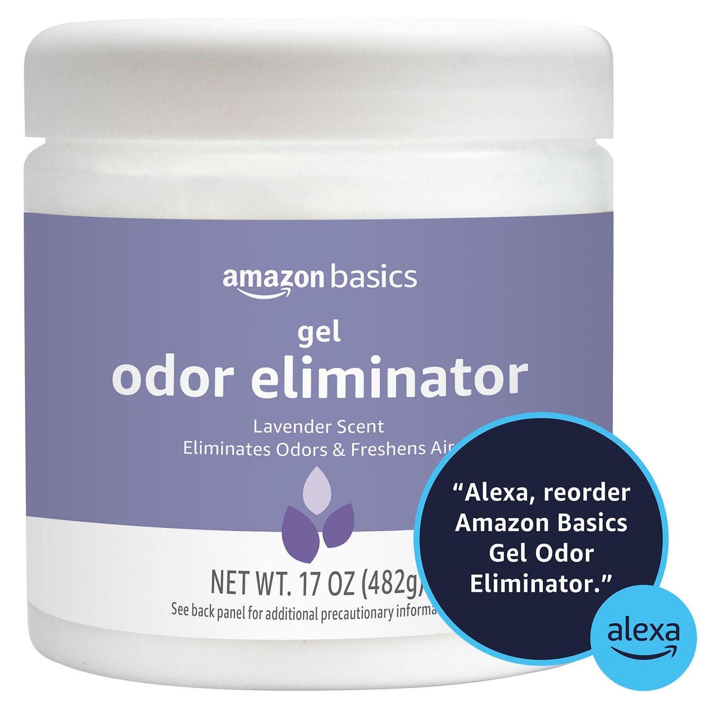 Amazon Basics Gel Odor Eliminator, Lavender, 1.06 Pound (Pack of 1)
