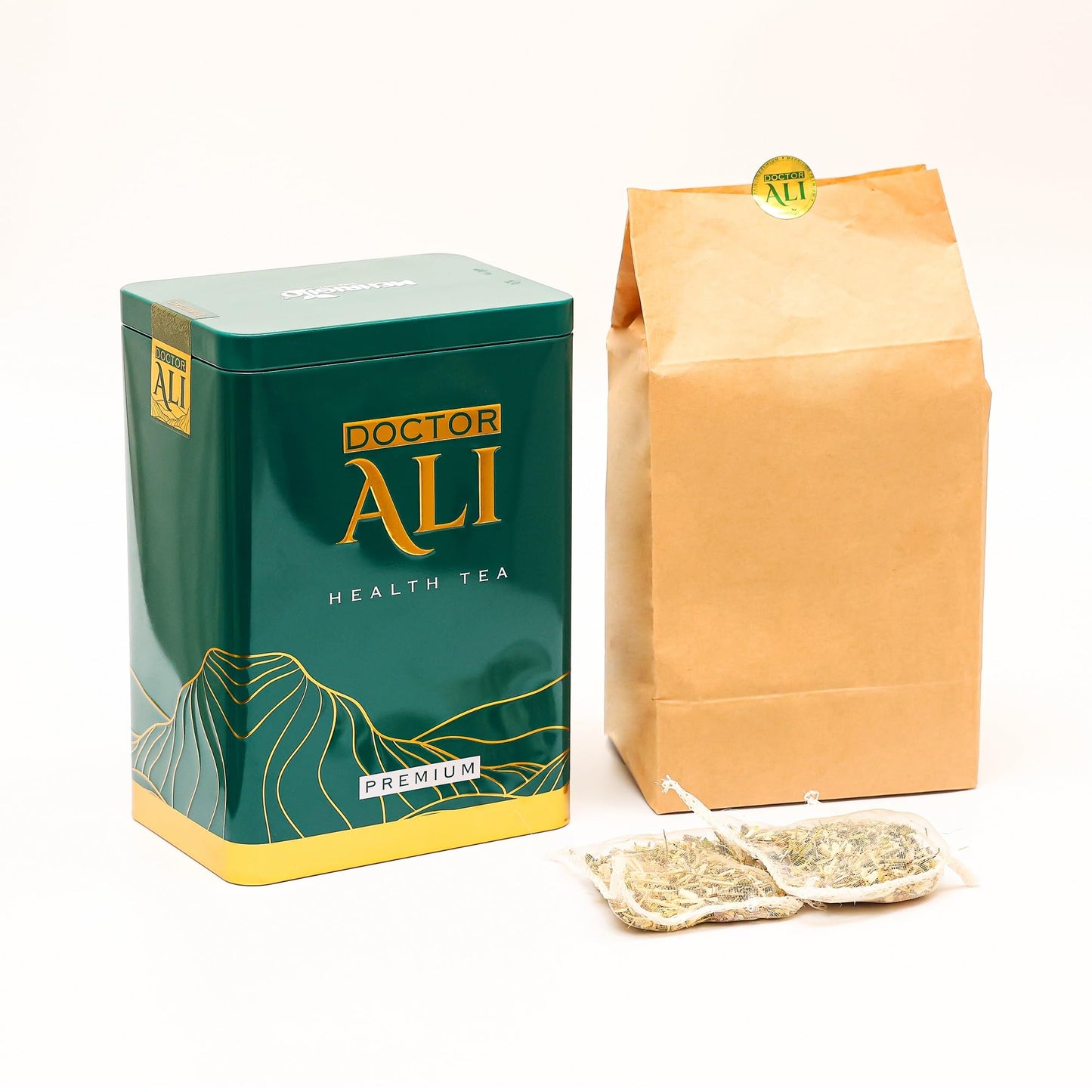 DOCTOR ALI HEALTH TEA - Cleanse & Detox, Kidney & Liver Health, Digestion, Immunity, Sleep Improvement | Premium Grade | 11 Organic Super Herbs for Holistic Wellness | 40 Pure Silk Sachets, 5 gr each