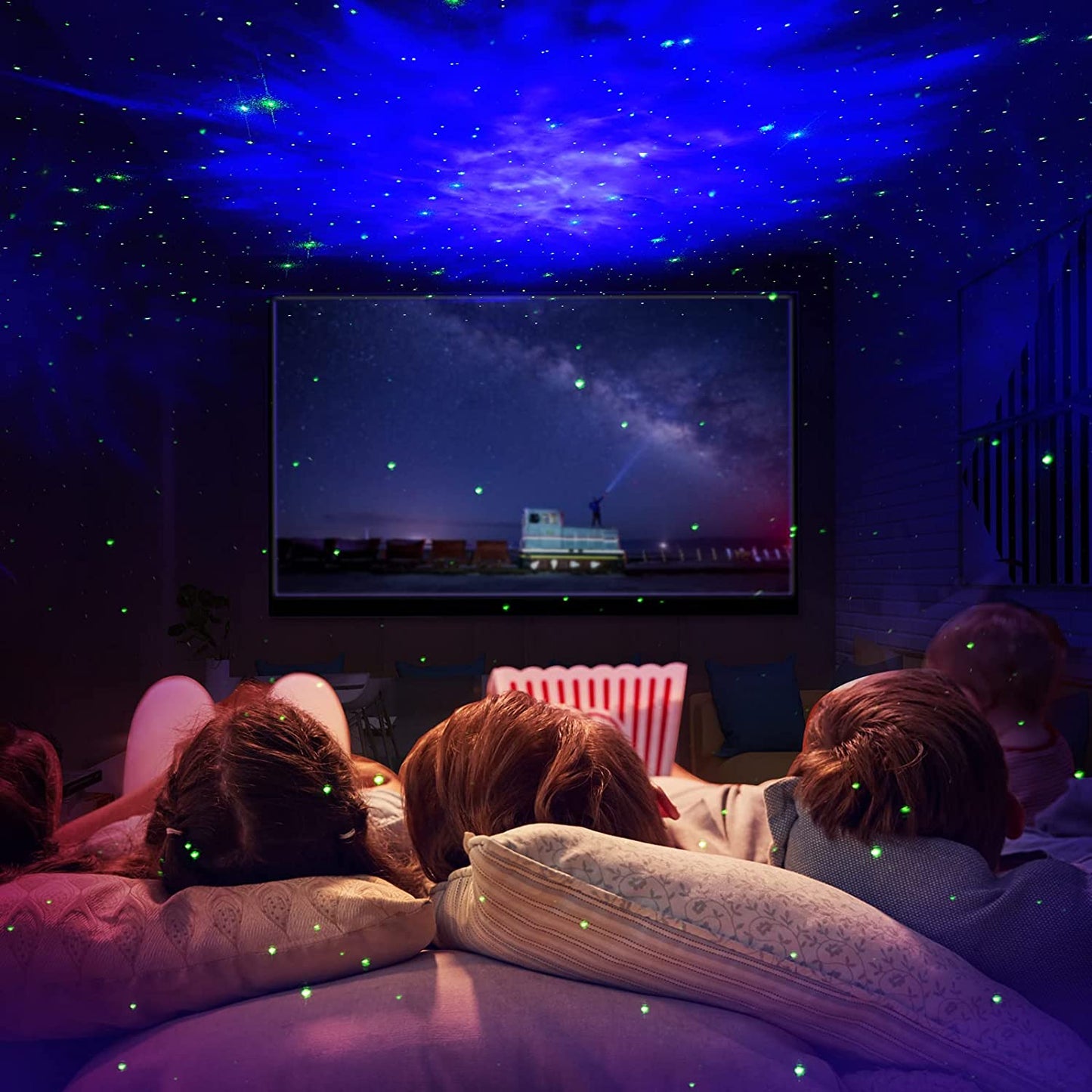 SFOUR Astronaut Galaxy Projector Night Light,Lights for Bedroom,Kids Room Decor Aesthetic, Adjustable Head Angle,Gift for Kids Adults Home Party Ceiling Decor,Christmas Gift