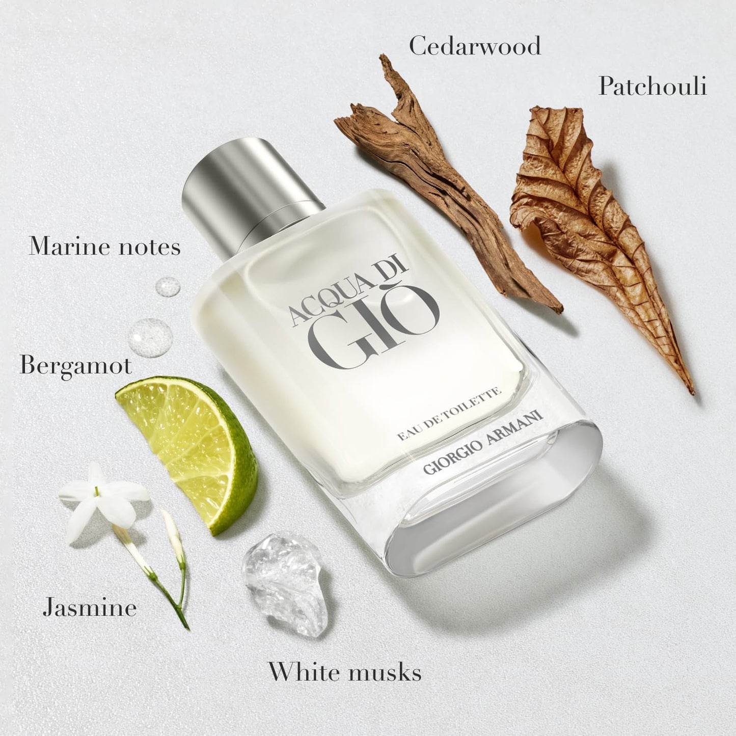Armani Beauty - Acqua di Gio - Eau de Toilette - Cologne for Men - Long Lasting Fragrance with Bergamot notes, Jasmine, White Musks, Patchouli & Cedarwood – 6.7 Fl Oz