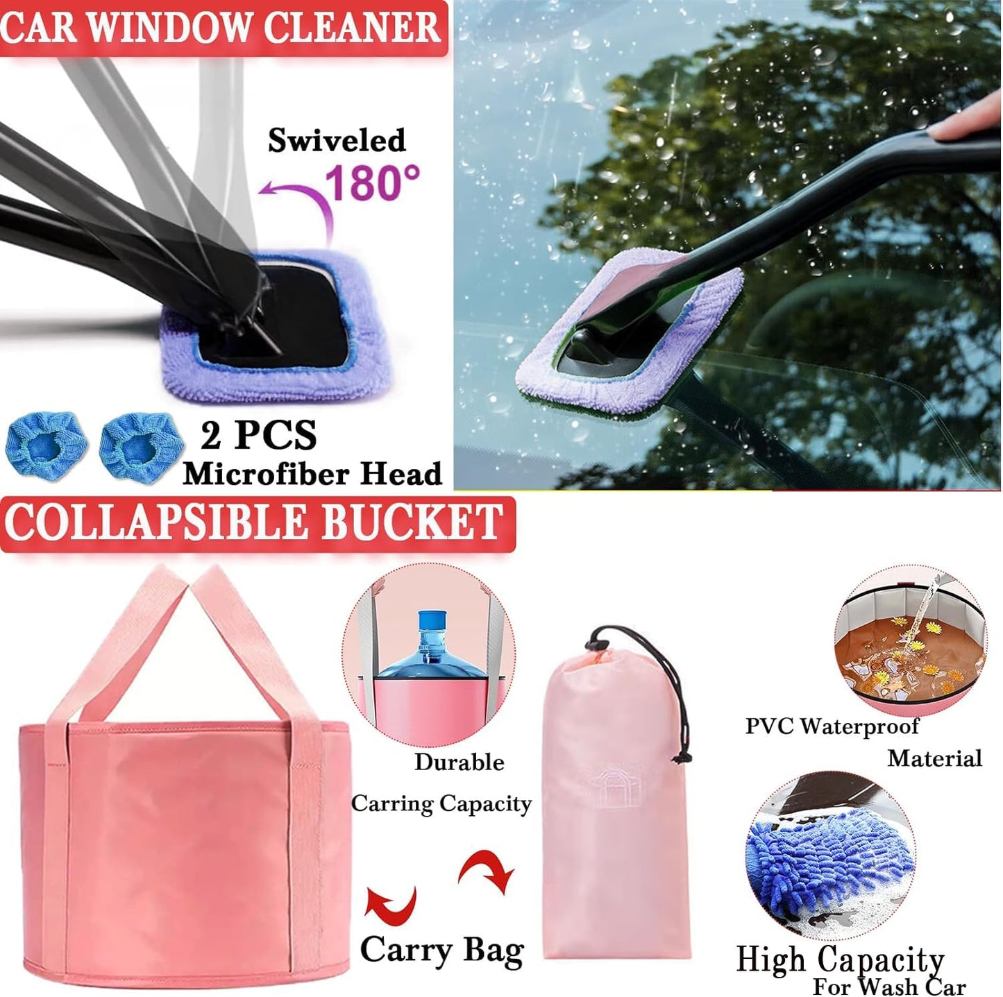 51 Pcs Car Cleaning Kit,Handheld Vacuum with 8000Pa Suction, Car Interior Detailing Kit with Detailing Brush set, Car Detailing Kit, Cleaning Gel, Car Cleaning Supplies, Car Accessories for Men/Women