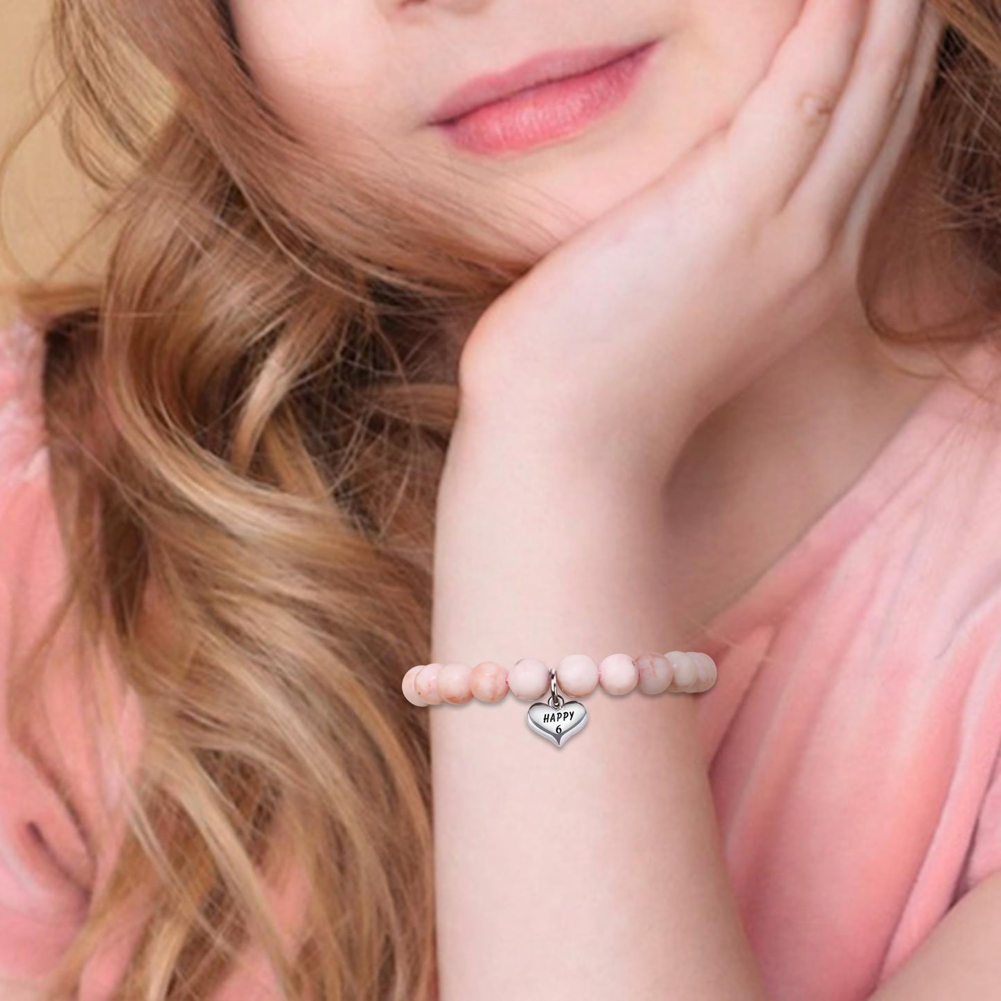 Sereney 6 Year Old Girl Birthday Gift, Adjustable Beaded 6th Birthday Bracelets as 6th Birthday Gifts for 6 Year Old Girl, Six Year Old Girl Birthday Gifts for Daughter Niece Granddaughter Girls