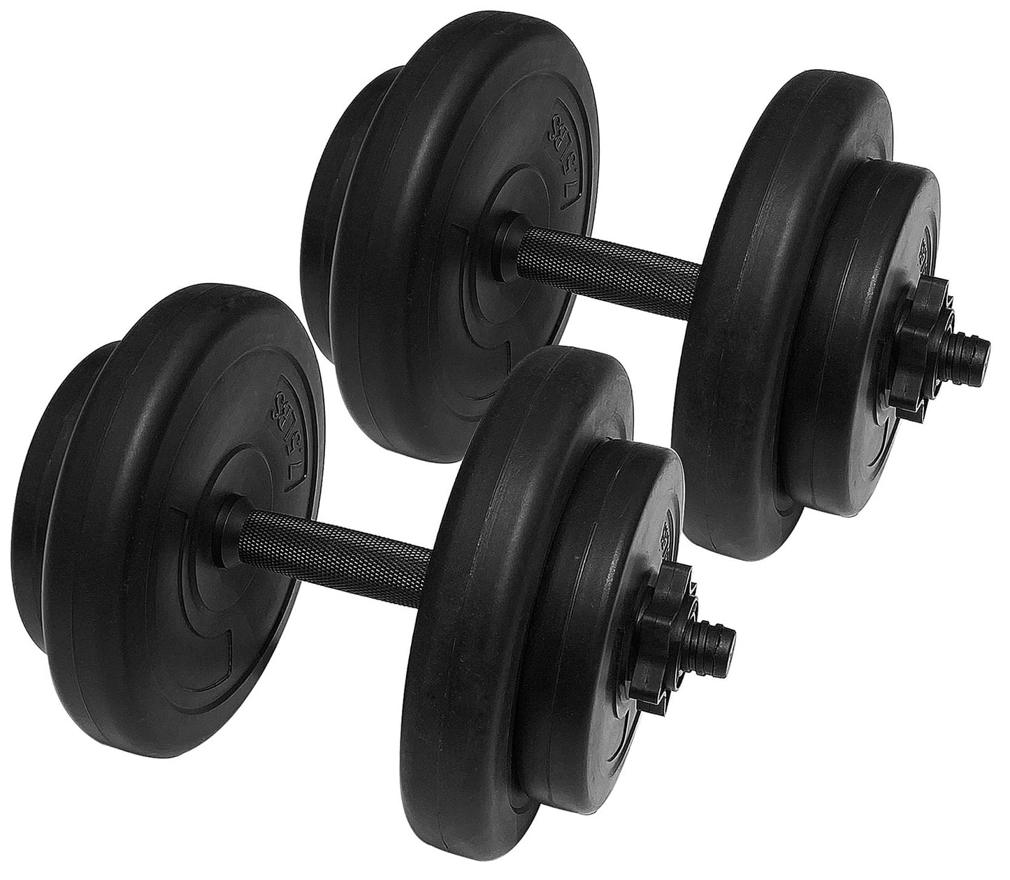 Fitvids Adjustable Vinyl Dumbbell Set, 40 lbs Pair, 20 lbs Each
