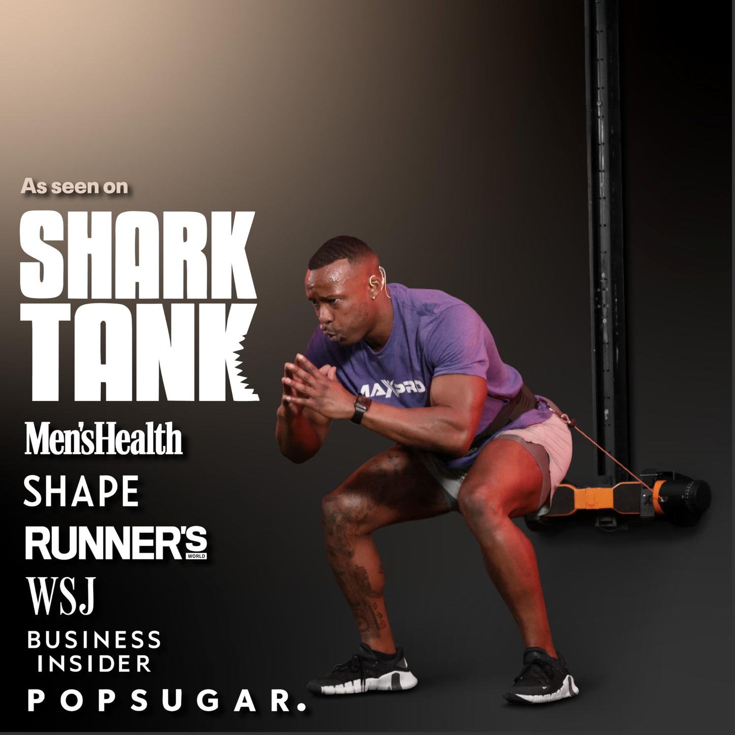 MAXPRO: Portable Smart Cable Gym | As Seen on Shark Tank | All-in-One Portable Workout Machine with Bluetooth & Free APP | Cardio, Strength, Stretching | 5-300lbs Resistance | Power Me Pink