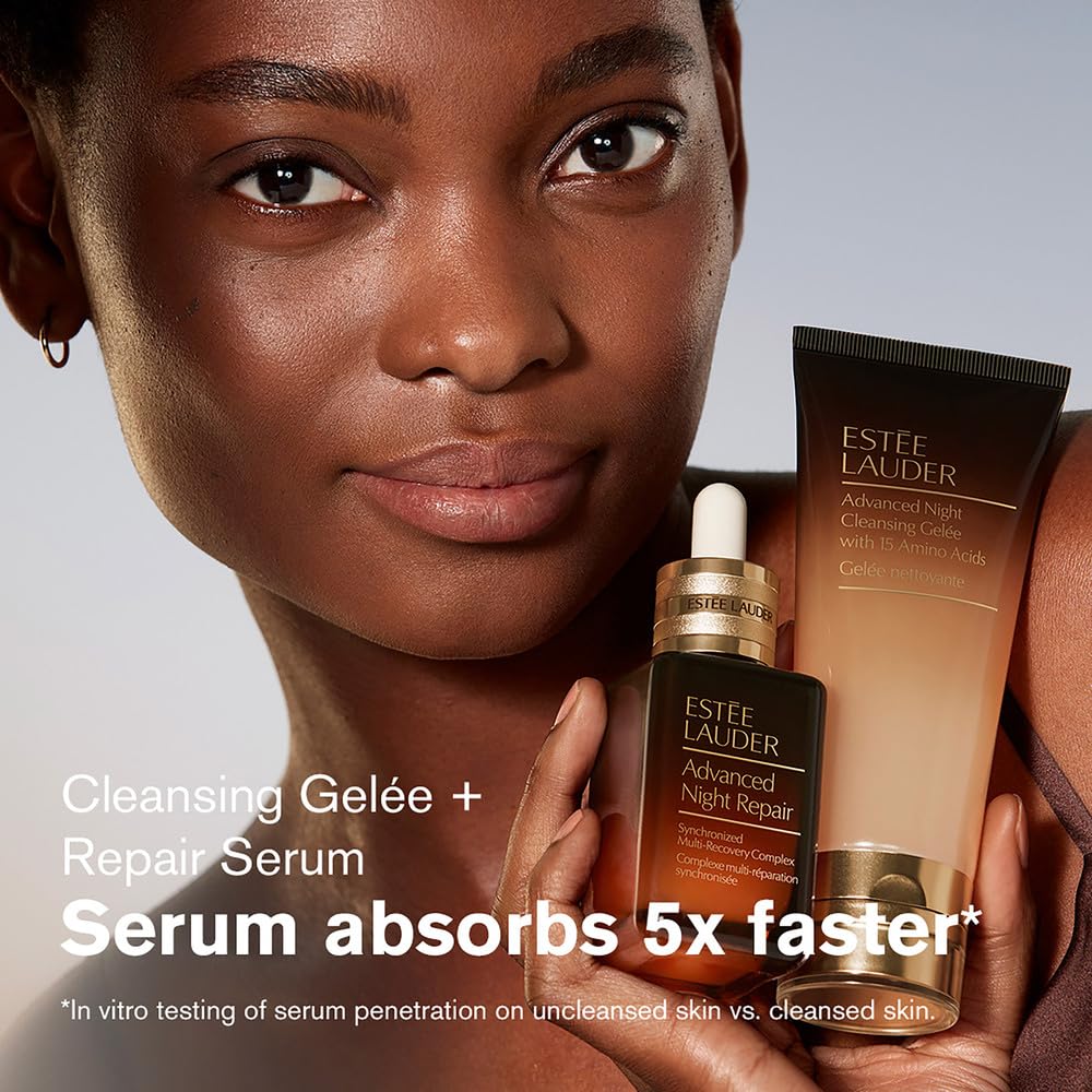 Estée Lauder Advanced Night Cleansing Gelée Foaming Face Wash Cleanser with 15 Amino Acids | Deep Pore Cleanser, 3.4 Fl Oz