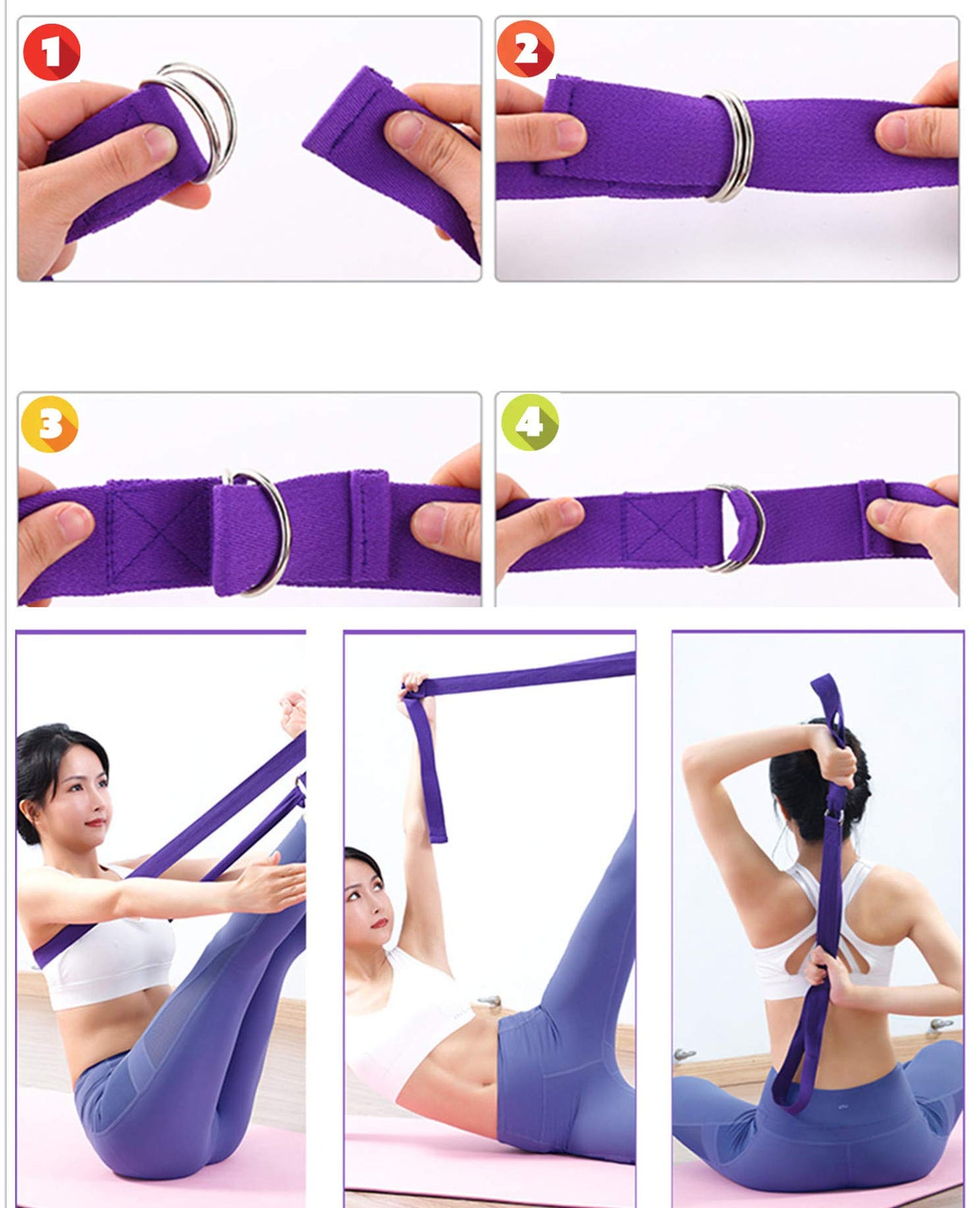 YXILEE Pilates Ring Circle Set - Workout at Home Workout Equipment Women - Booty Bands Stretching Equipment Pilates Mini Exercise Ball for Legs Arms and Thighs