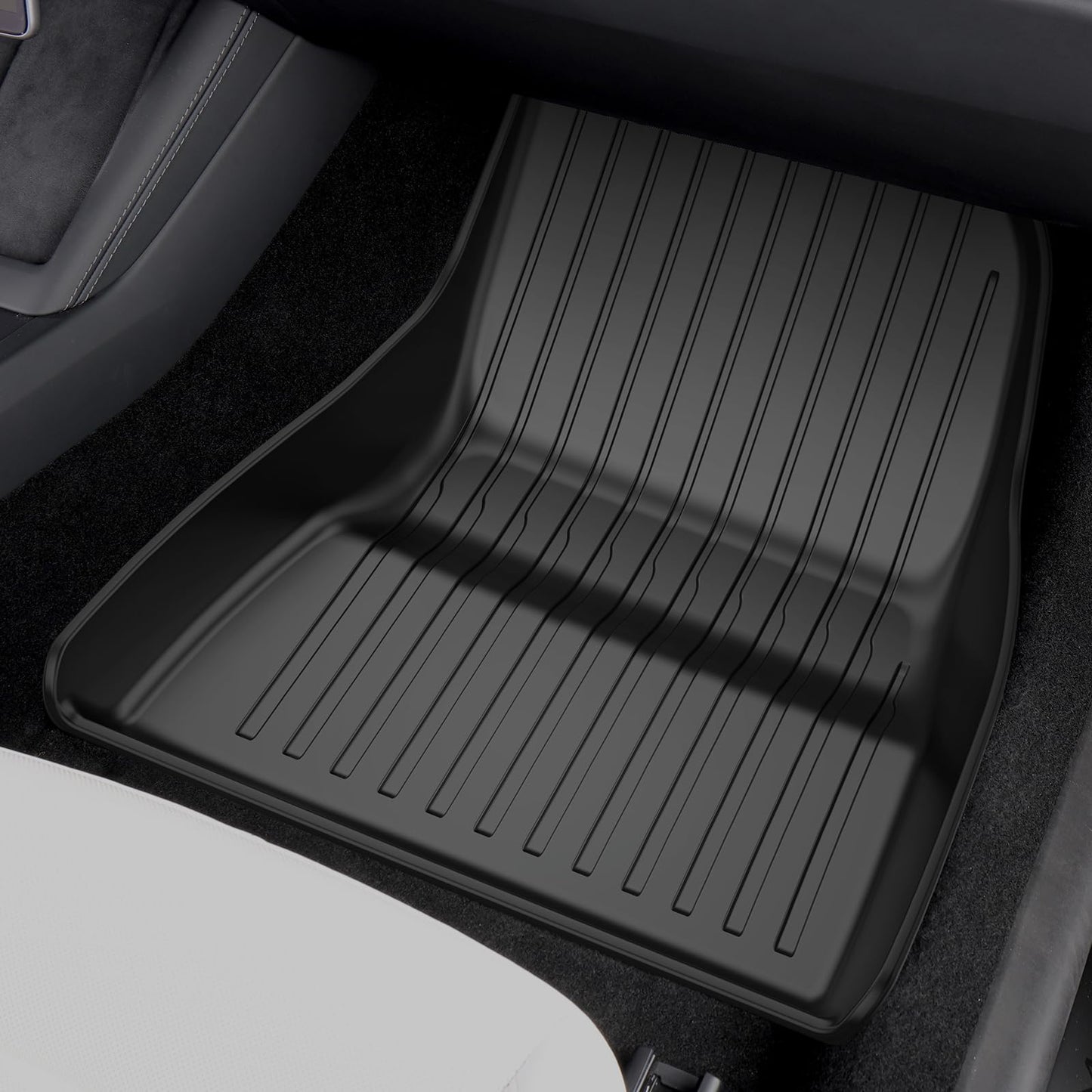 2025 New Version Tesla Model 3 Highland Floor Mats Custom Fit All Weather TPE Cargo Liner Cargo Trunk Accessories,Compatible 2021-2024 Tesla Model 3 (2025 Model 3 Full Floor Mat Kit Set of 6