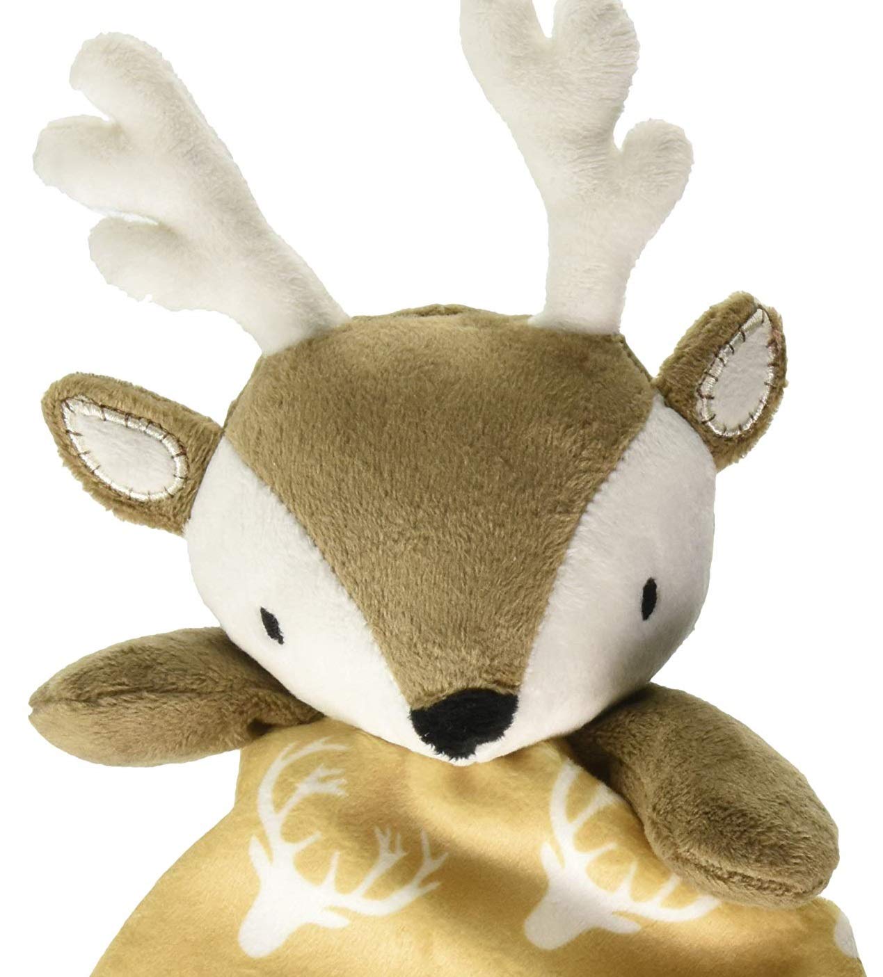 Levtex Home - Baby Deer Security Blanket - Soft and Cuddly Lovey - Plush - Tan, Taupe, Brown - Nursery Gift