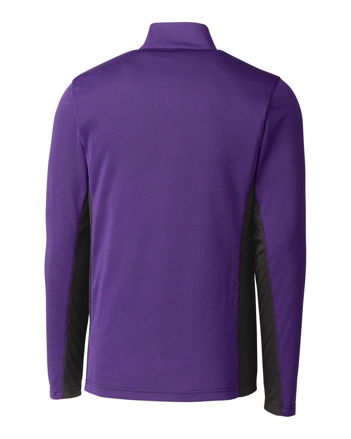 Clique Ice Pique Colorblock Mens Half Zip Tech Pullover, College Purple
