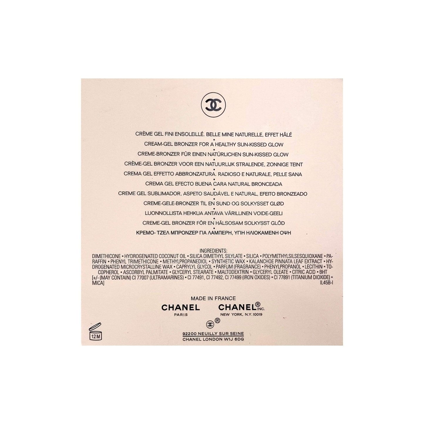 Chanel Soleil Tan De Chanel Bronzing Makeup Base 1 oz/ 30 g