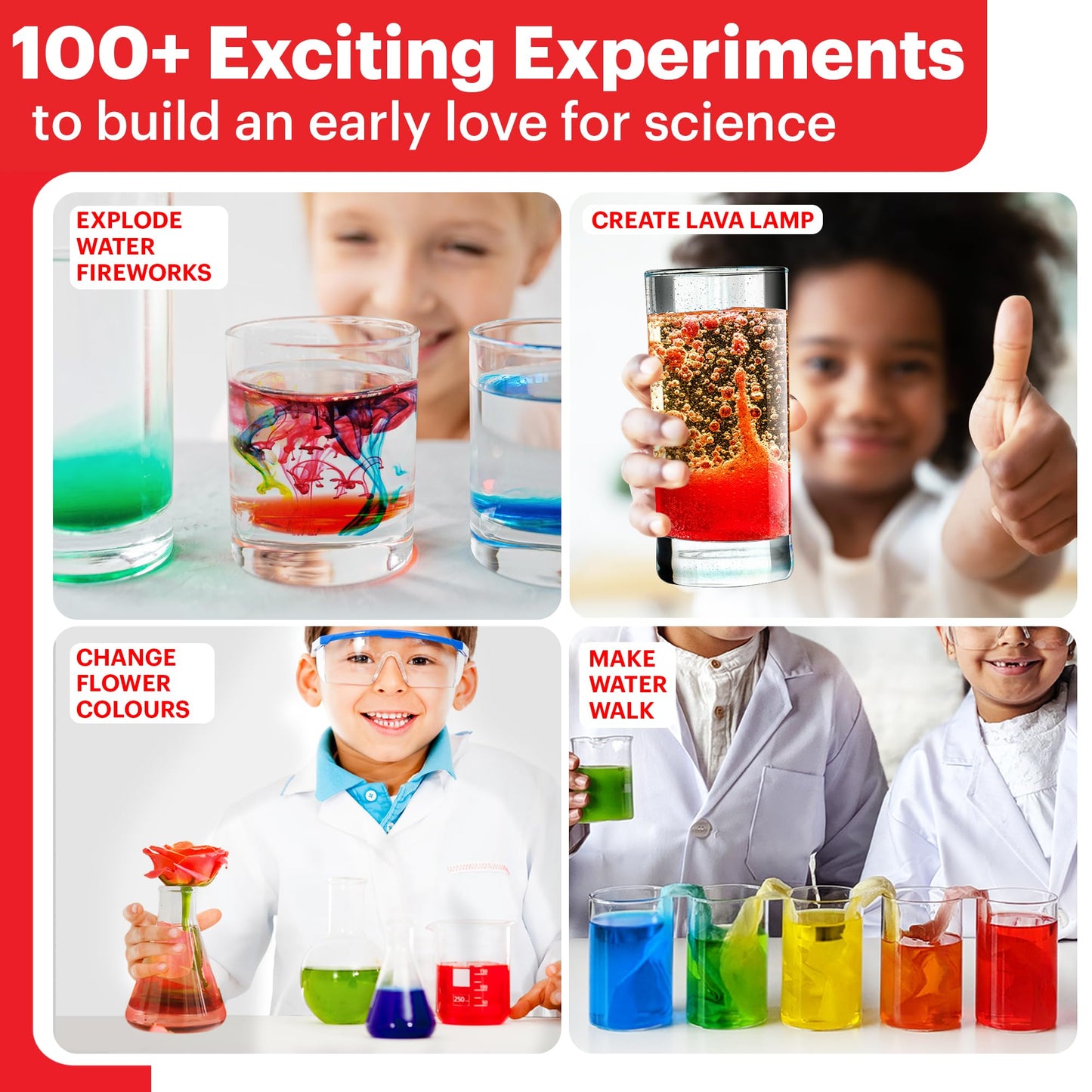 Doctor Jupiter My First Science Kit for Kids Ages 4-5-6-7-8| Birthday Gift Ideas for 4-8-12 Year Old Boys & Girls| Toy Stem Kit with 100+ Experiments| Learning & Educational, Preschool Activities