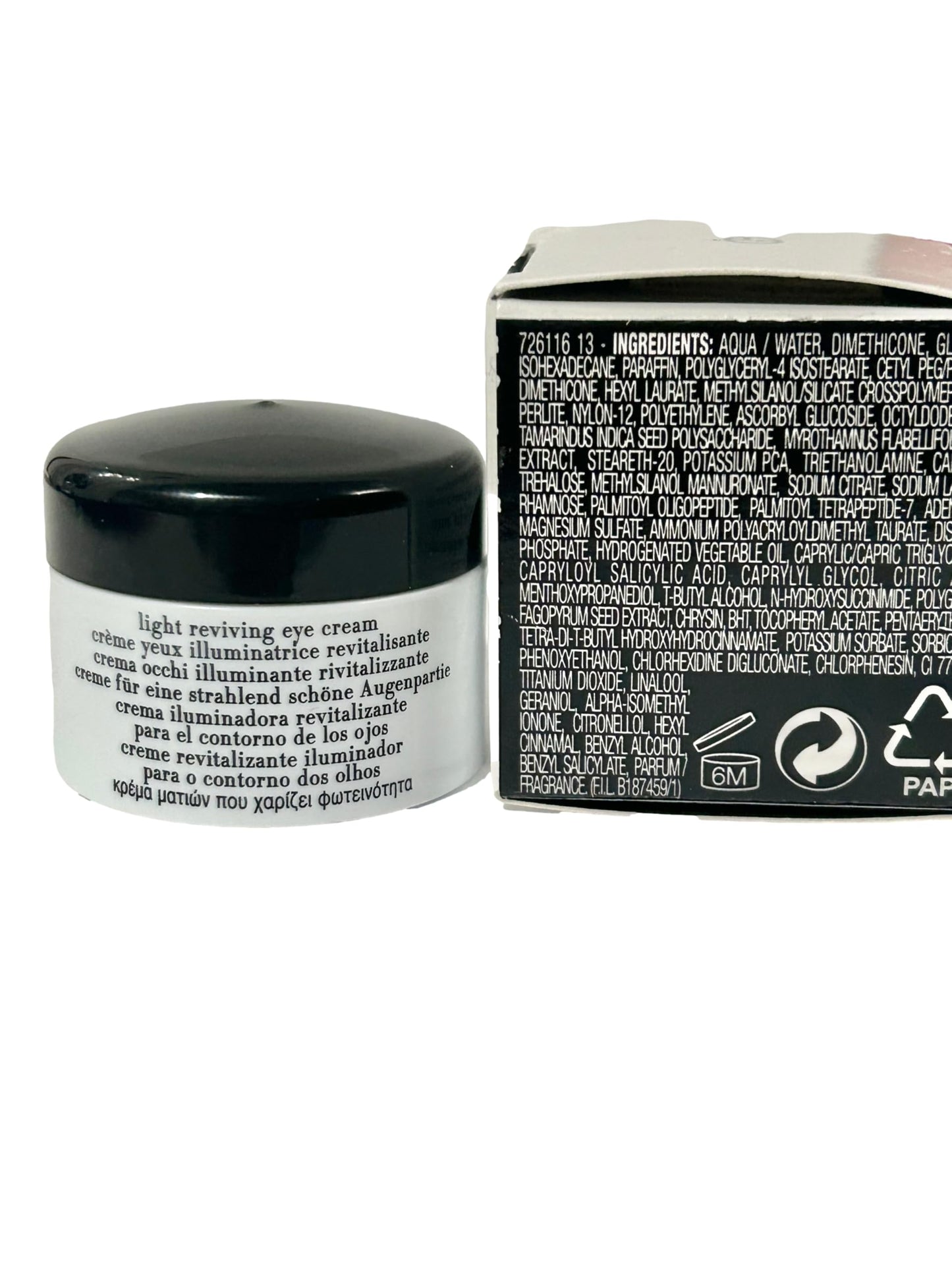 GIORGIO ARMANI LIGHT REVIVING EYE CREAM Mini Travel Size 5 ml / 0.17 fl oz. (NOTE THIS IS SMALL) - 9834