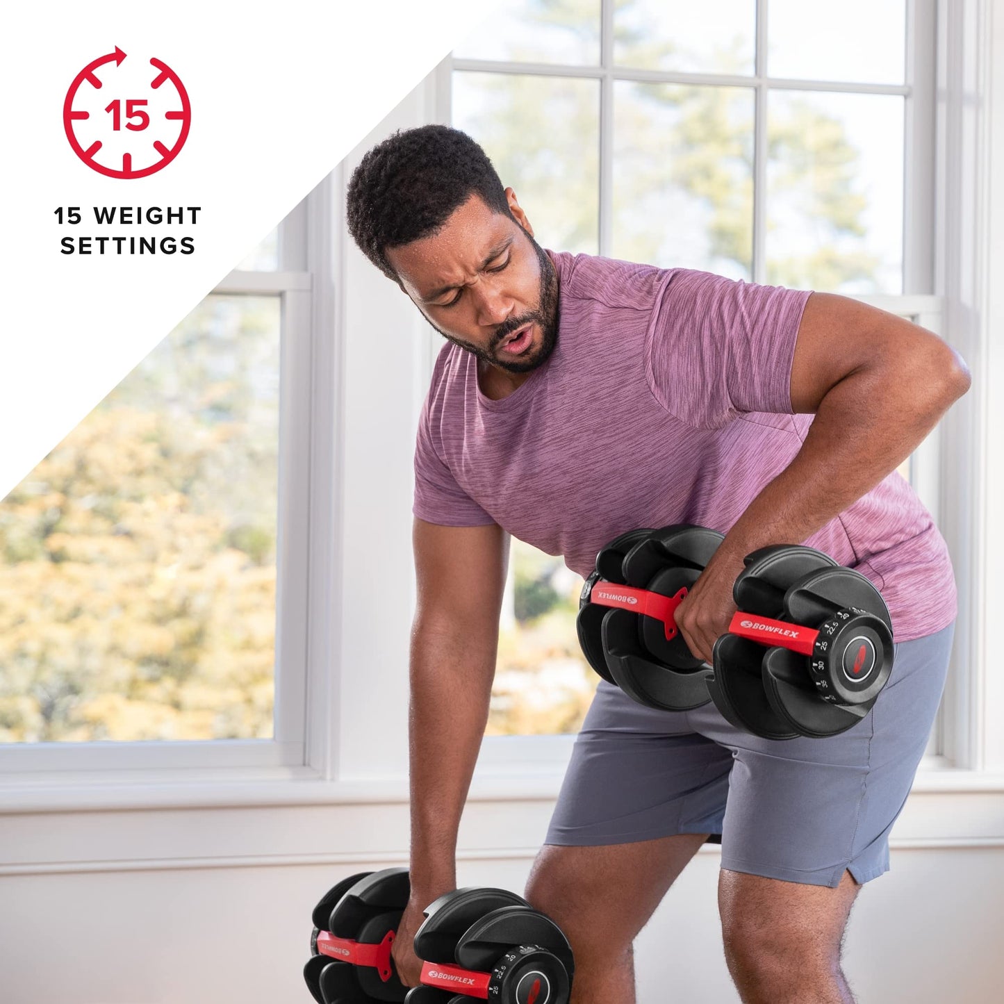 BowFlex SelectTech 552 Dumbbells (Pair) and Stand Bundle