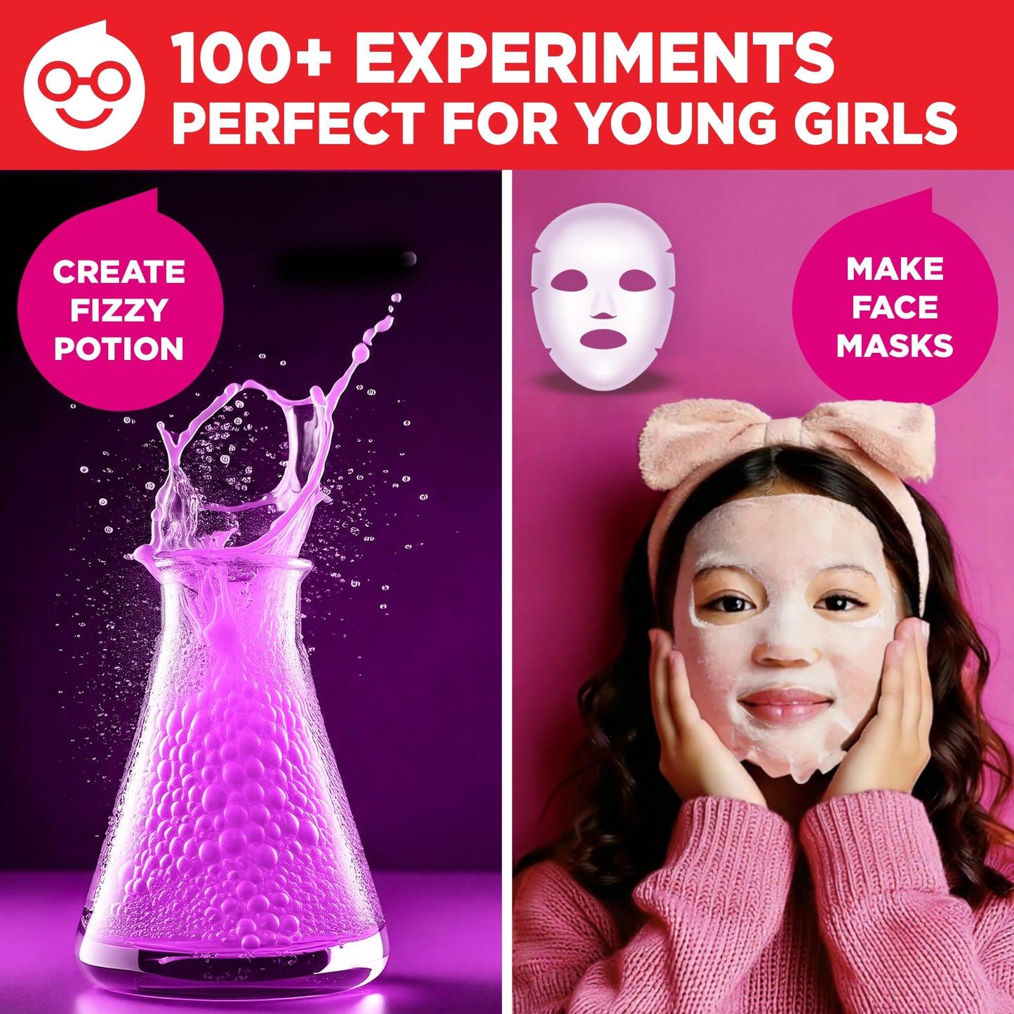 Doctor Jupiter Girls First Science Experiment Kit for Kids Ages 4-5-6-7-8| Birthday Gift Ideas for 4-8 Year Old Girls| STEM Learning & Educational Toys
