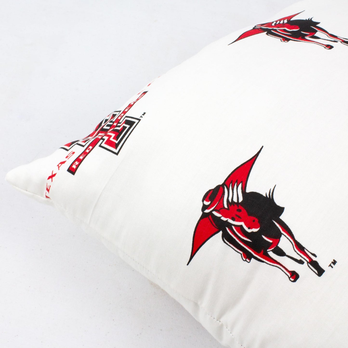 College Covers Single Decorative Pillow Pillow, Square, Texas Tech Red Raiders White
