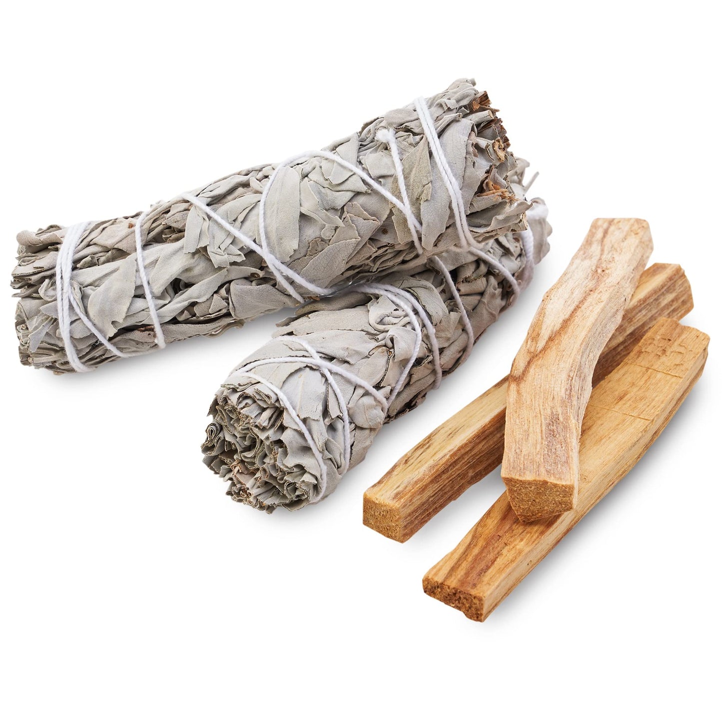 JL Local Smudge Kit Refill - White Sage & Palo Santo for Smudging, Healing, Smoke Cleansing, Meditating & Incense (Sage & Palo Refill)