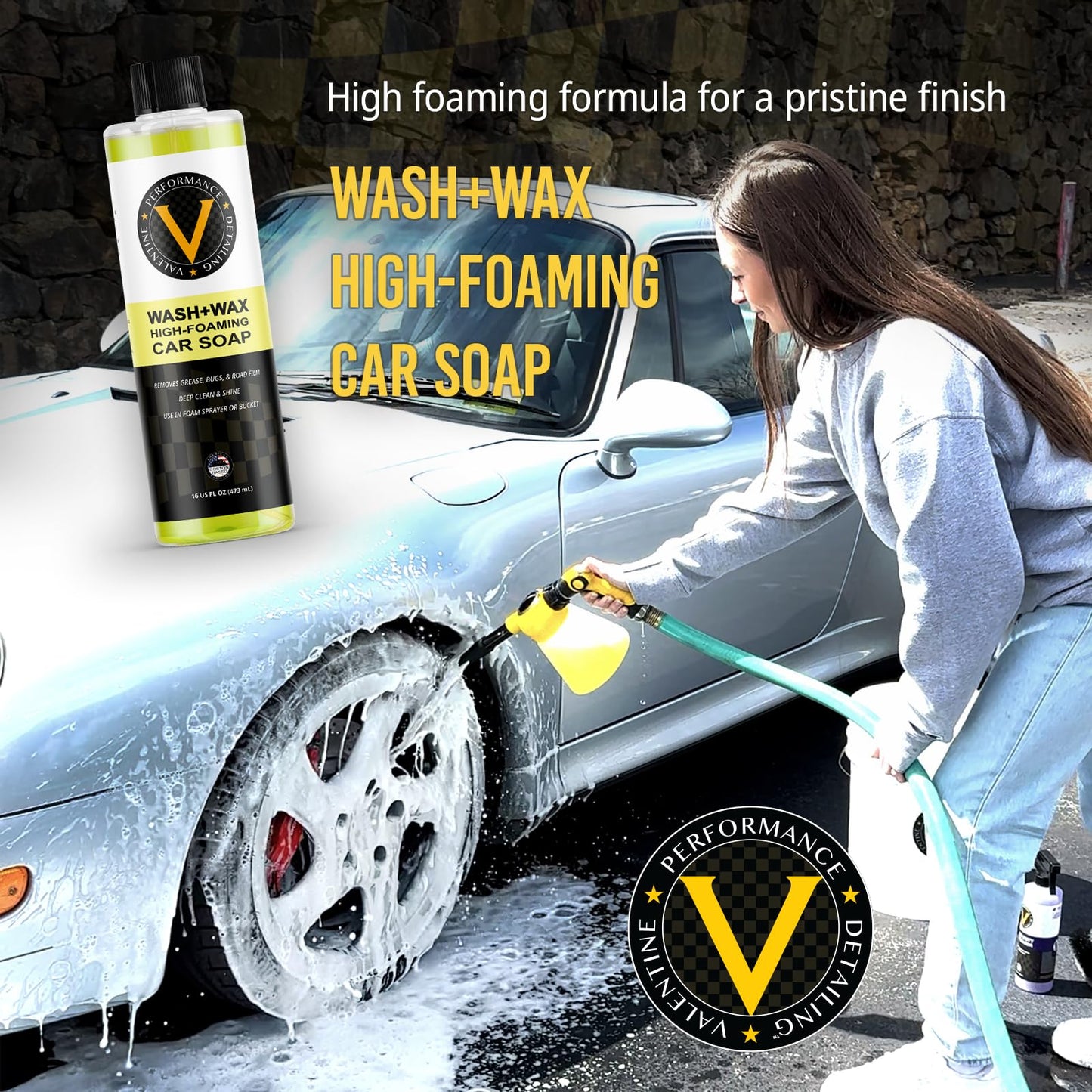 VPD Starting Line Kit - Complete Auto Care Set with Heavy Duty Degreaser, Wash & Wax, Quick Detailer, Interior & Exterior Cleaner, Rubber Vinyl Plastic Reviver, Microfiber Towels, Applicators & Mitts