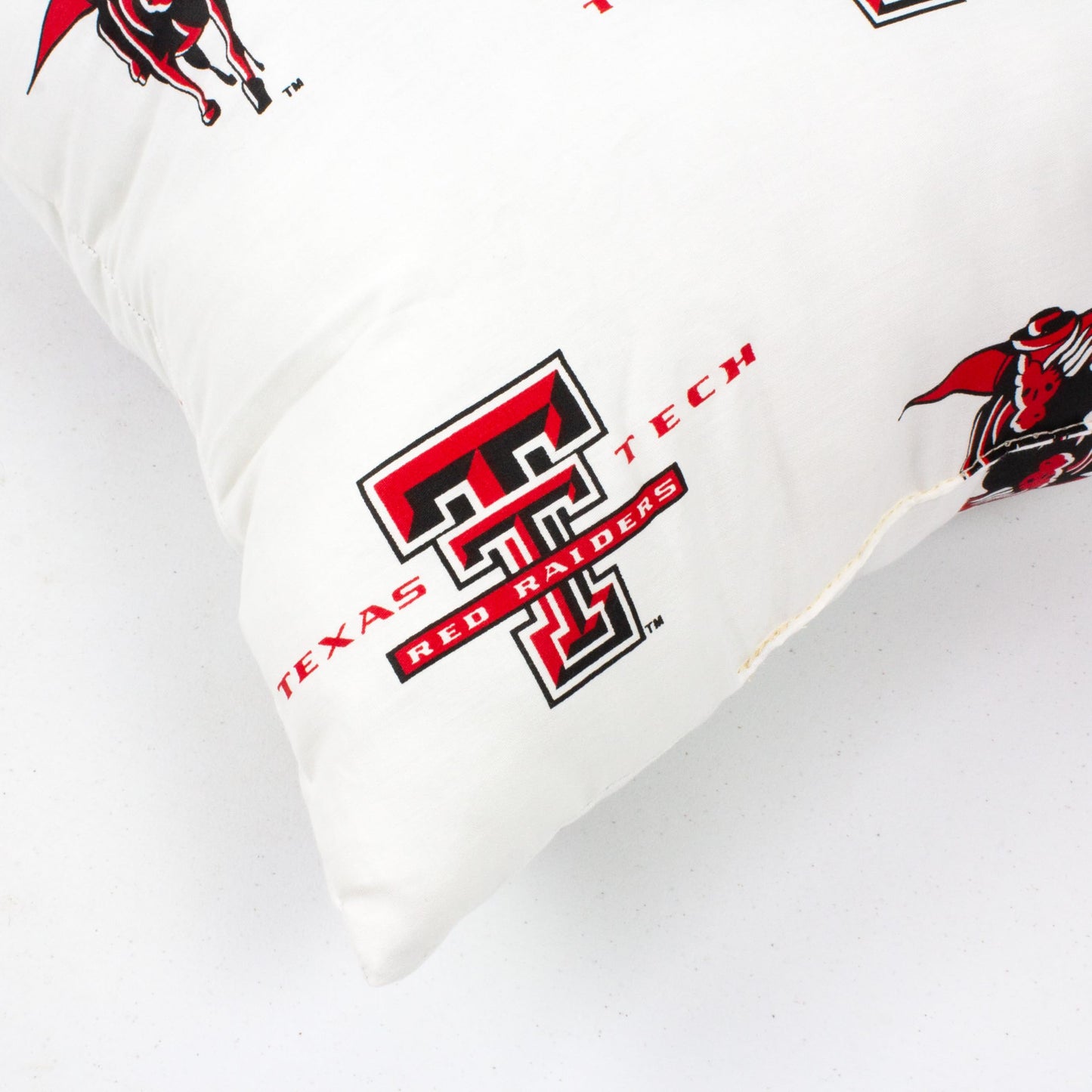 College Covers Single Decorative Pillow Pillow, Square, Texas Tech Red Raiders White