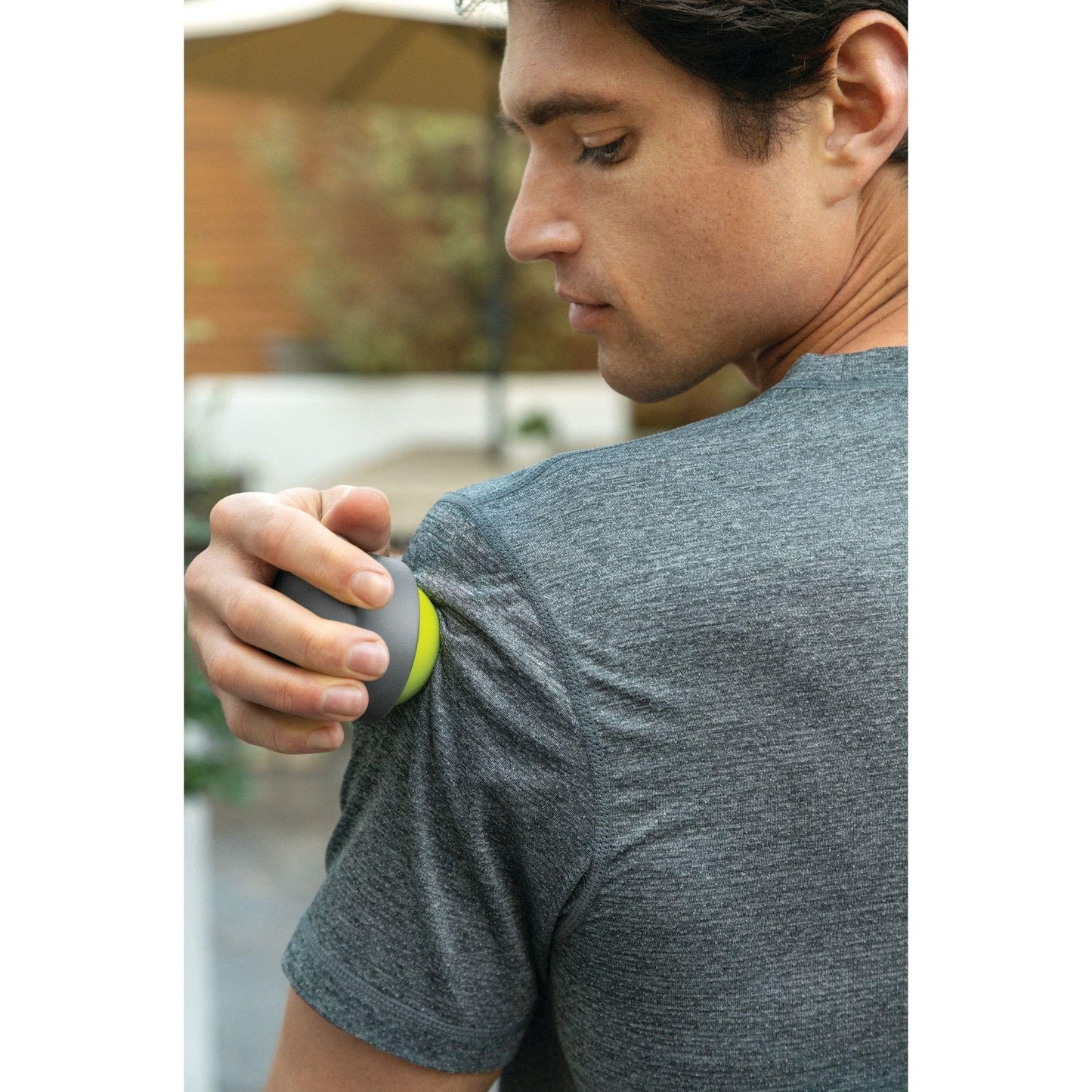 Trigger Point Performance Handheld Massage Roller Ball, Green/Grey, One Size