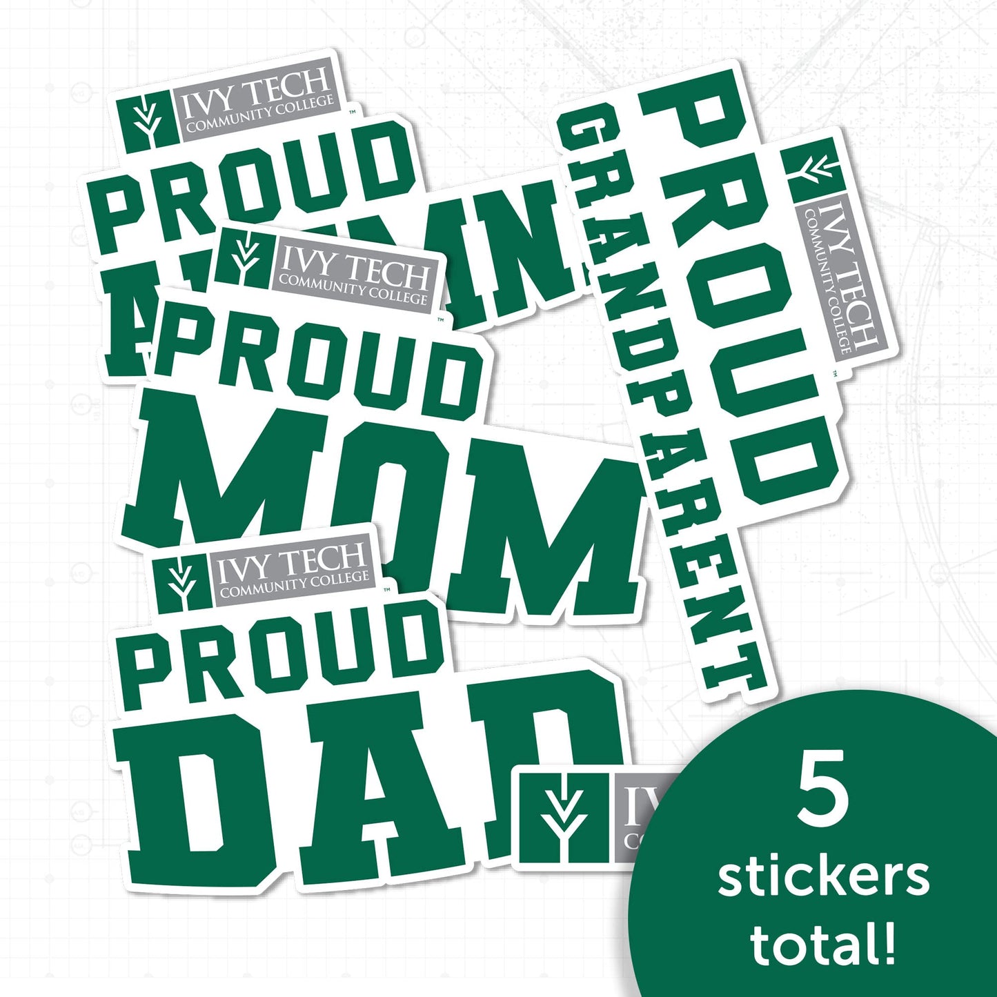 Desert Cactus Ivy Tech Community College of Indiana Sticker Eagles ITC Vinyl Decal Laptop Water Bottle Car Scrapbook Sheet (Family Full Sheet)