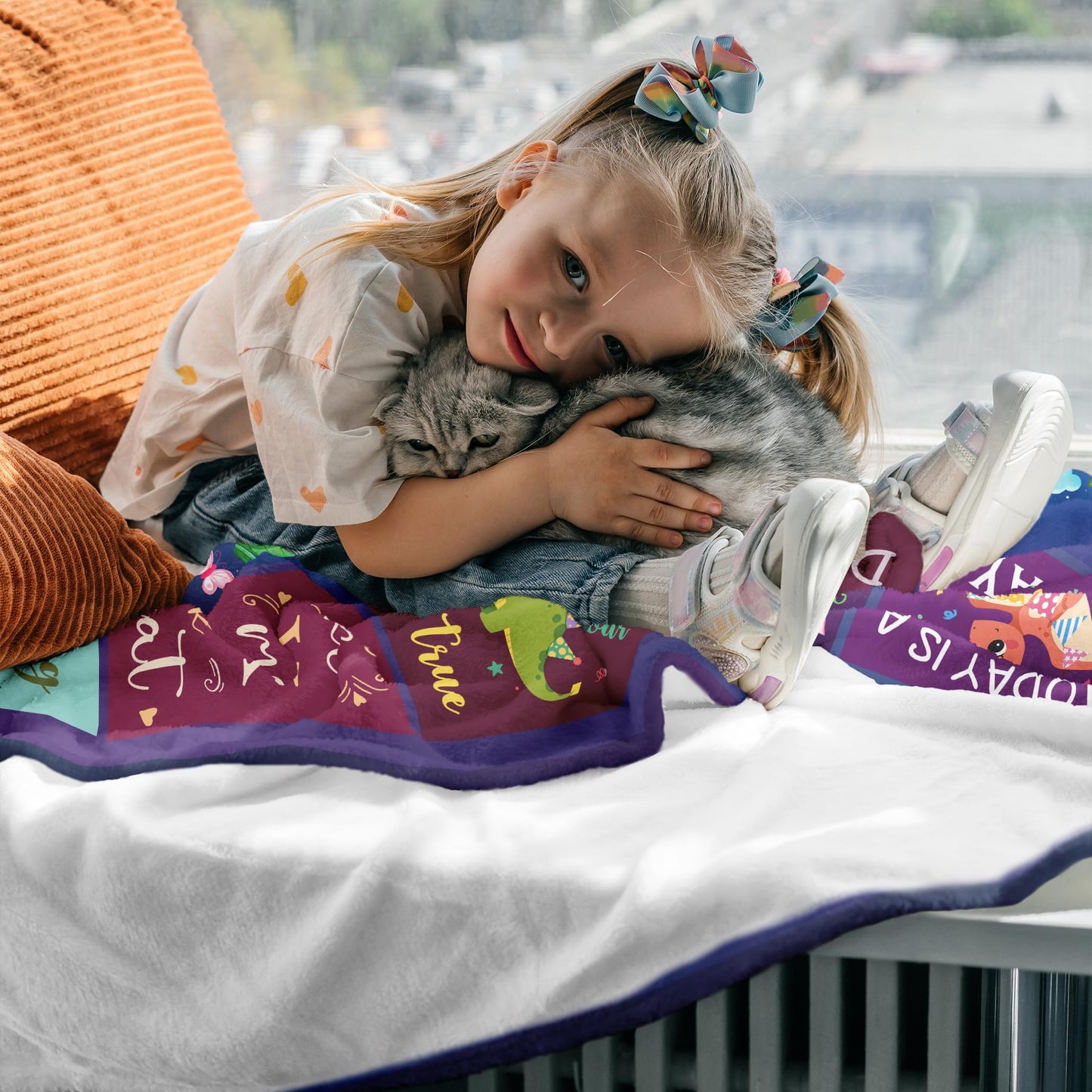 Puzopal 6 Year Old Girl Birthday Gift, Gifts for 6 Year Old Girl Boys, 6 Year Old Girl Boy Gifts Ideas, Birthday Gifts for 6 Year Old Girls Boy Blanket 40"X50", Six Year Old Girl Boy Birthday Gifts