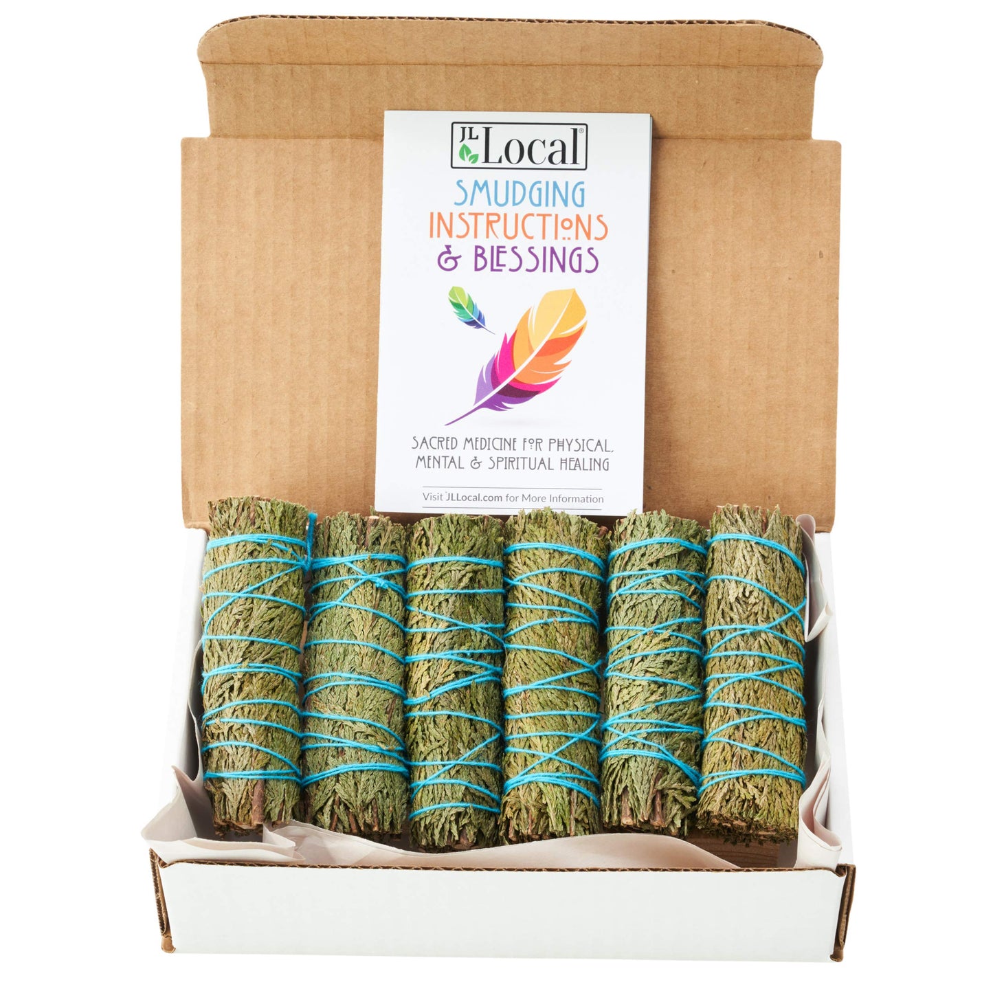 Cedar Smudge Sticks 4 Inch | Cedar Sage Smudging Wands | Wholesale Sage Bulk Sage Kit | Salvia Blanca para Limpiar | Sustainably Sourced California Sage