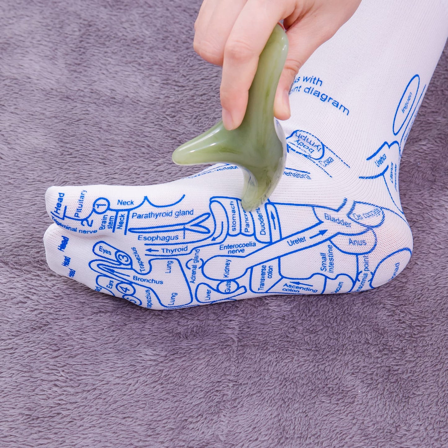 Broman Reflexology Tool - Trigger Point Massage Tool, Perfect for Full Body Massage, Ideal as Foot Massager and Hand Massager, Small Yet Mighty, Emerald-Color