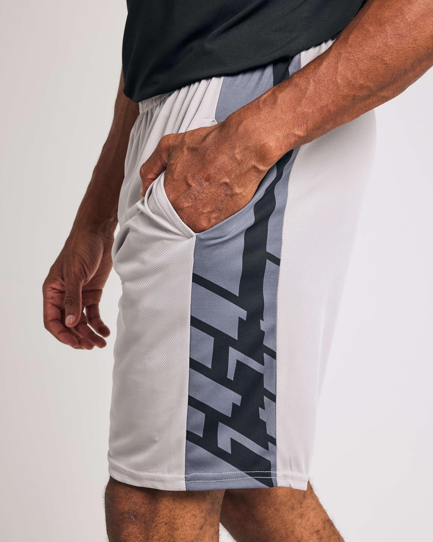 Real Essentials Mens Mesh Shorts Active Wear Athletic Short Men Basketball Pockets Workout Gym Soccer Running Summer Fitness Quick Dry Casual Clothes Sport Training Hiking, Set 2, M, Pack of 5