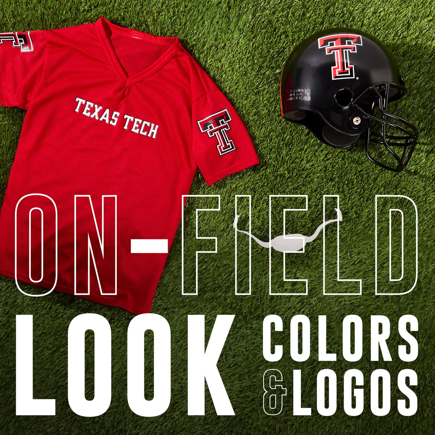 Franklin Sports Texas Tech Red Raiders Kids College Football Uniform Set - NCAA Youth Football Helmet + Jersey Costume Set - Helmet, Jersey + Chin Strap Included - Youth Medium