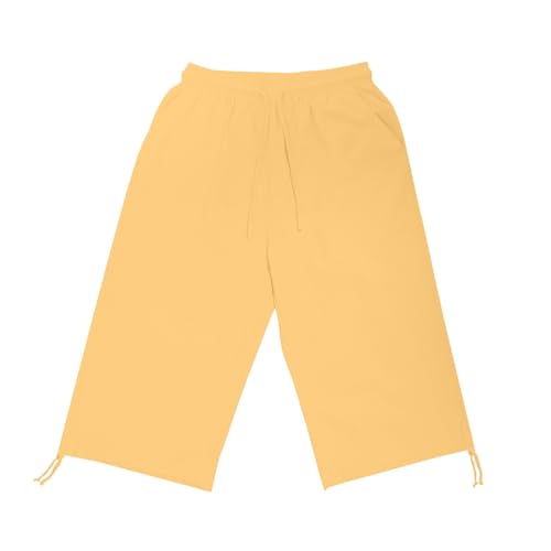 Limited+Time Deals Today Prime Women's Cotton Linen Shorts 2025 Summer Casual Loose Fit Drawstring Bermuda Shorts Vacation Beach Pocket Solid Shorts Dressy Shorts for Women