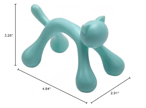 Mnelaeopli Manual Massager Tool, Deep Tissue Massage Tool for Muscles Relaxation, Mini Massager Tool for Back Neck Arm Shoulder Calf Thigh Leg - Blue