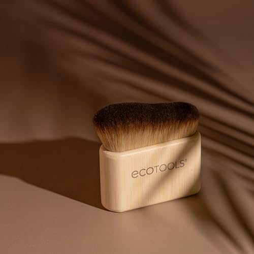EcoTools Good Tan Body + Face Self-Tan Blending Brush, Kabuki Brush For Applying Self Tanner, Sunless Tanner Blending Brush, Eco Friendly Self Tanning Brush, Vegan, & Cruelty Free, 1 Count