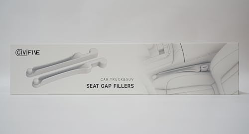 Car Seat Gap Filler Set of 2, Soft Foam Multifunctional Seat Side Gap Filler with Organizer & Hook Function, 3in1 Gap Stopper Universal Fit Car SUV Truck Fill The Gap Between Seat & Console