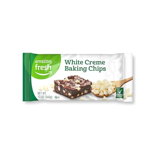Amazon Fresh, White Creme Baking Chips, 12 Oz (Previously Happy Belly, Packaging May Vary)