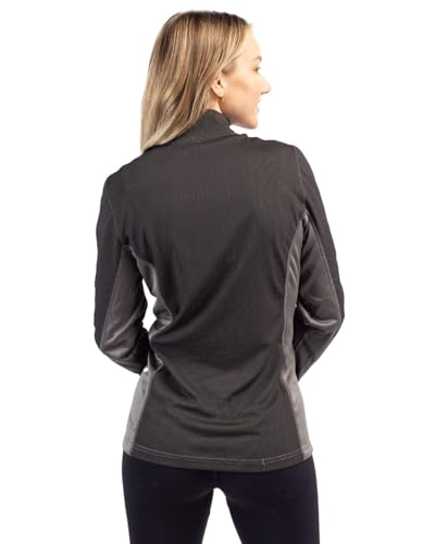 Clique Ice Pique Colorblock Womens Half Zip Tech Pullover, College Purple