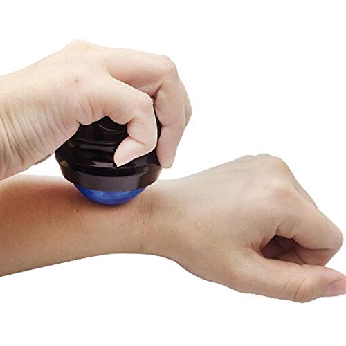 SUNANTH Massage Roller Ball,2-Pack Handheld Massage Therapy and Relax Tool for Sore Muscles,Joint Pain Relief Relaxing,Full Body Deep Tissue Massage(Blue&Purple)